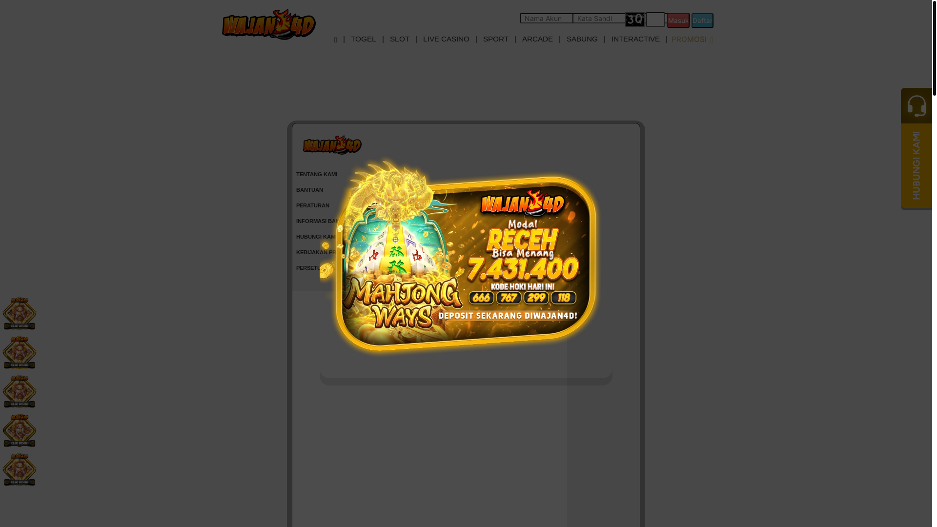 website screenshot of https://pandawajan.xyz/