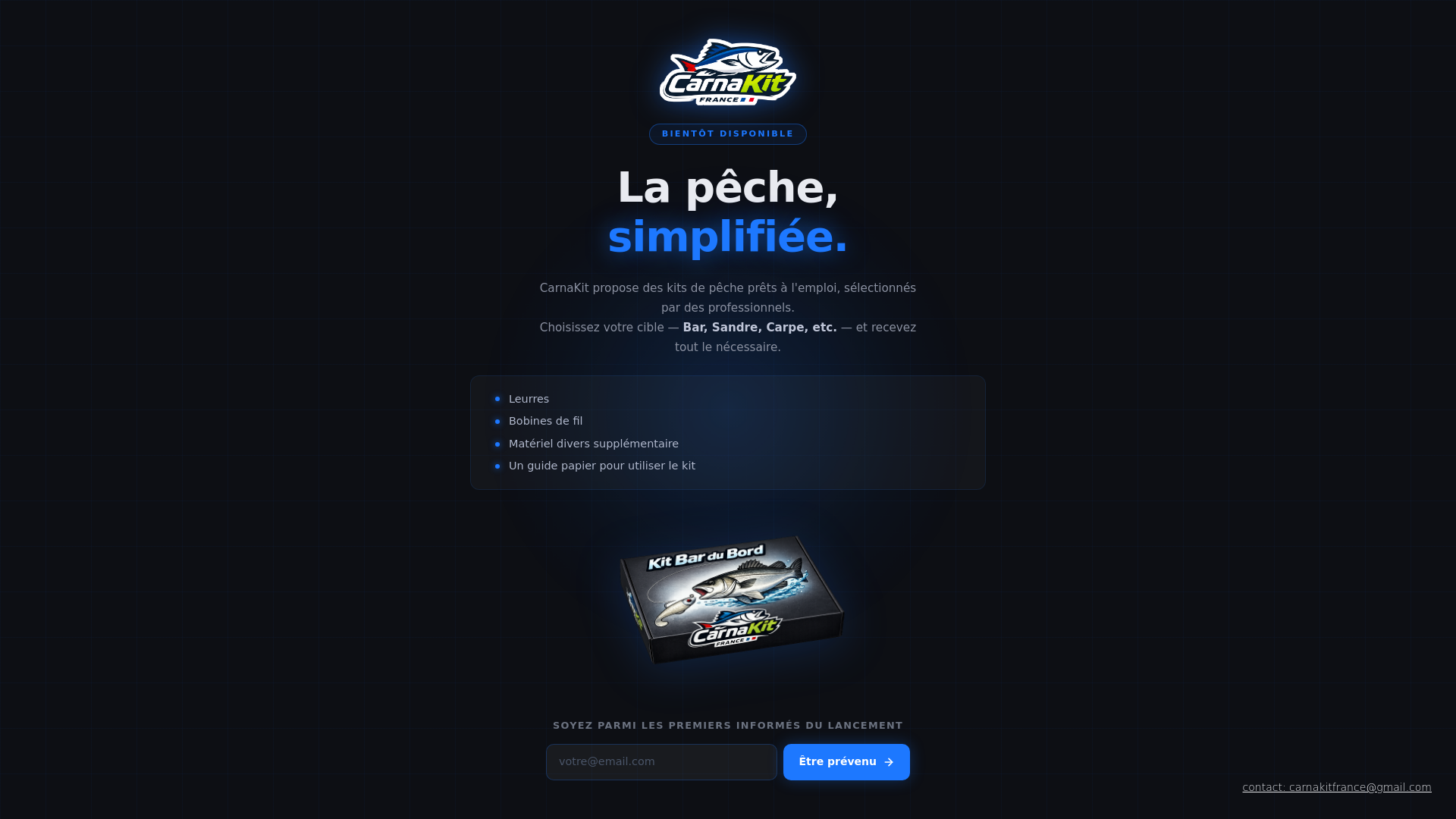 website screenshot of https://carnakit.fr/