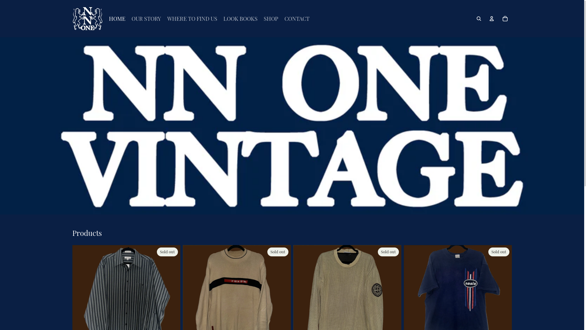 website screenshot of https://nn1vintage.com/