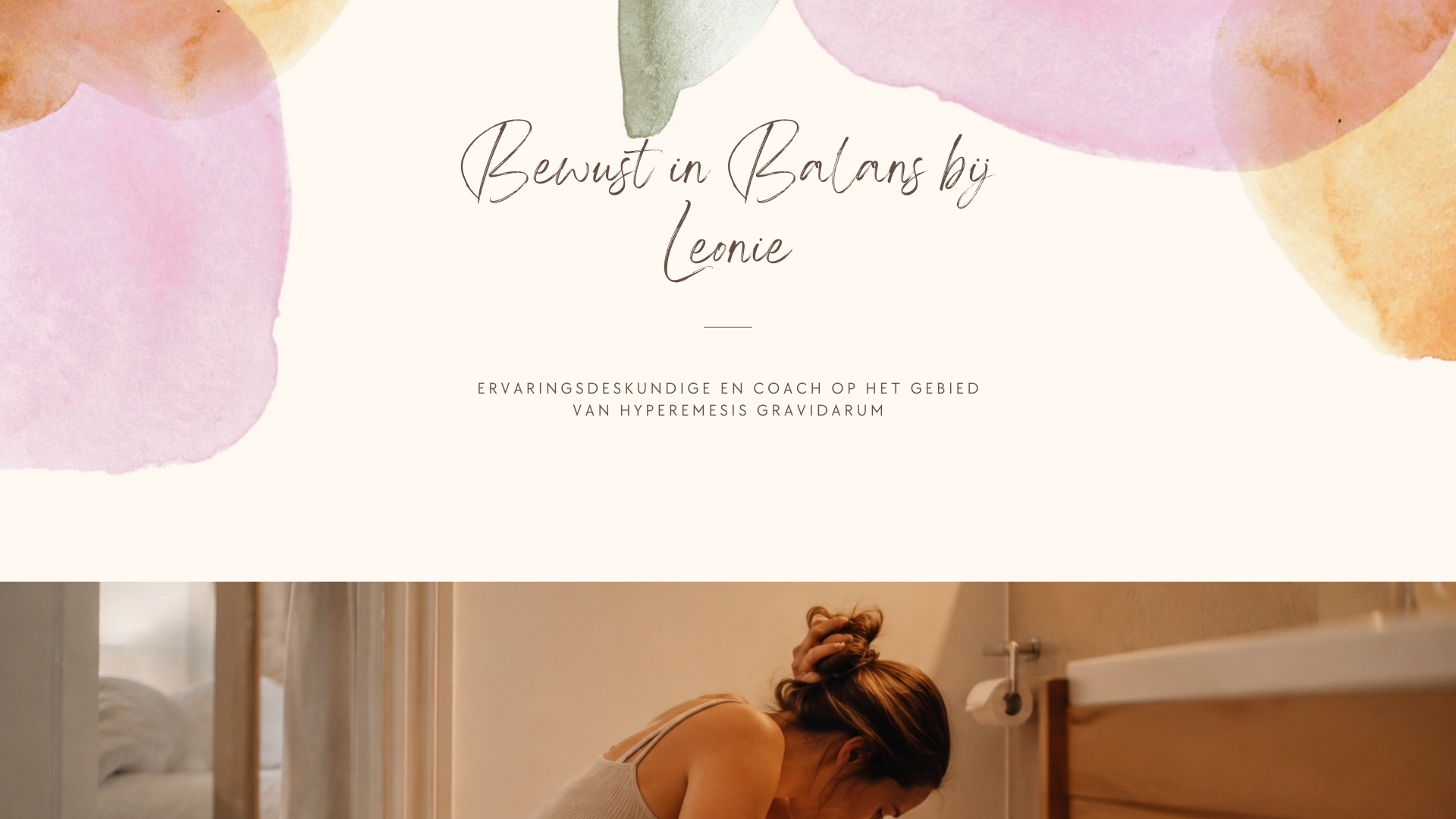 website screenshot of https://bewustinbalansbijleonie.com/