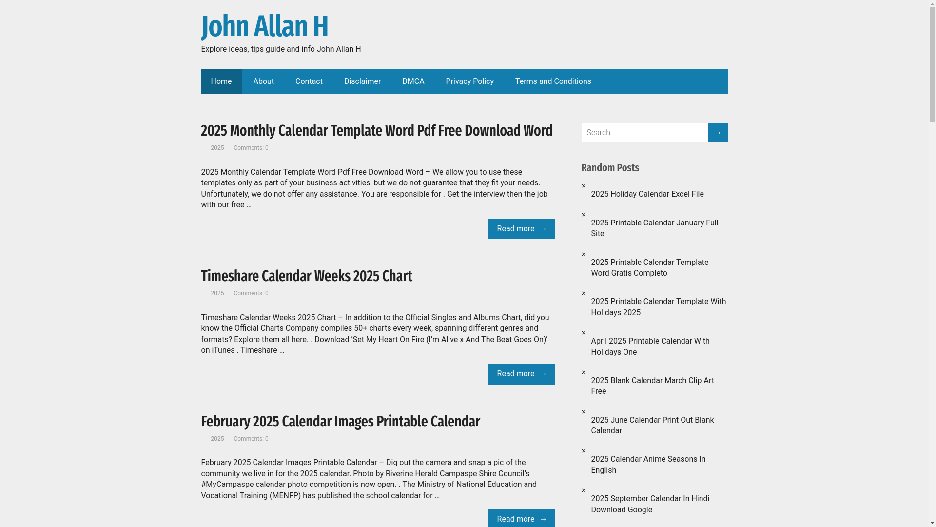 website screenshot of https://johnallanh.pages.dev/