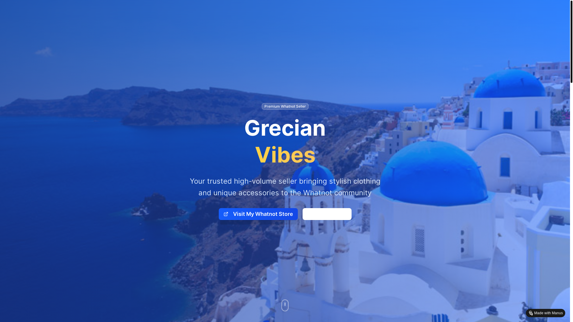 website screenshot of https://grecianvibes.com/