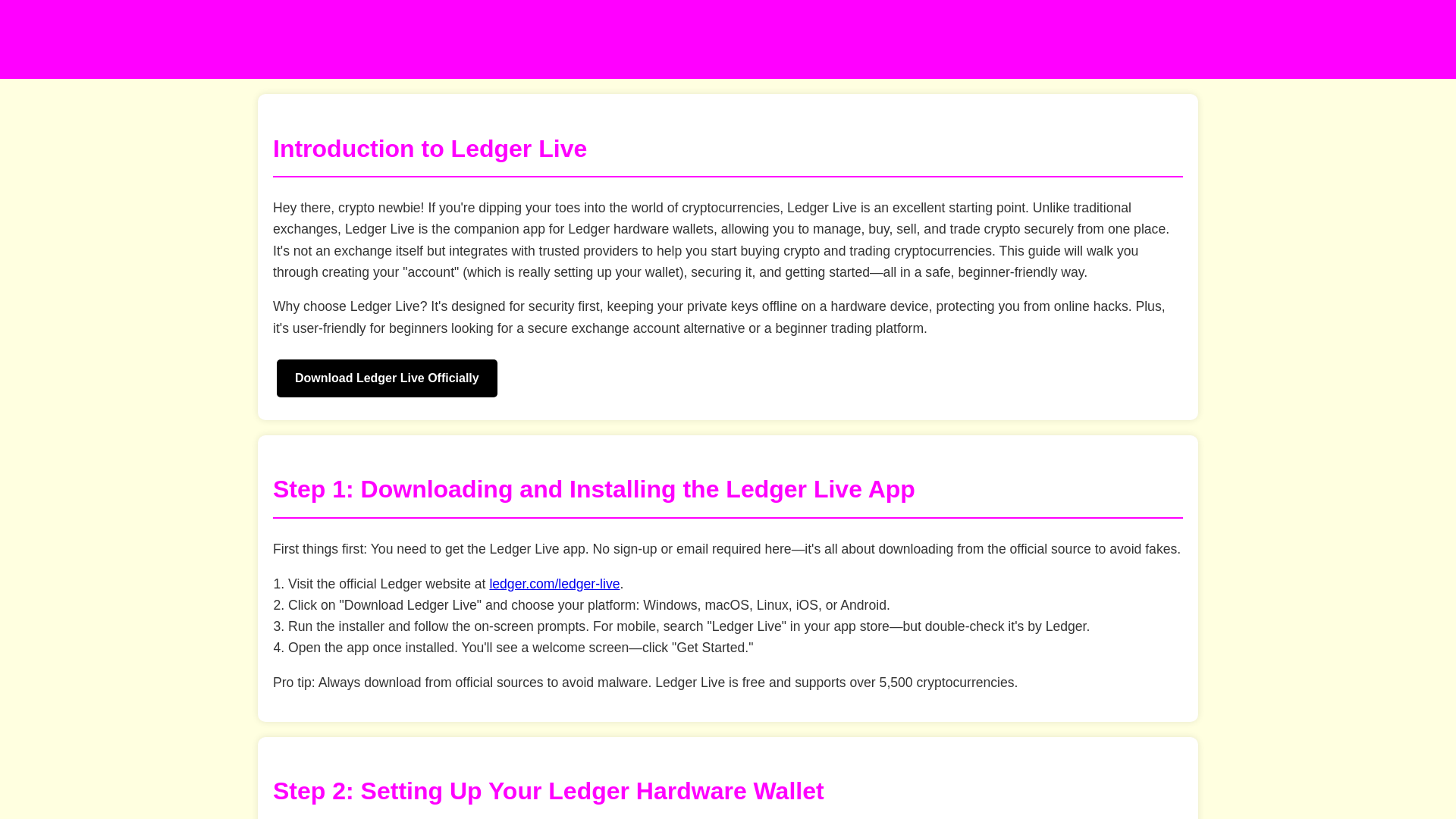 website screenshot of https://faq--ledger-live-us.pages.dev