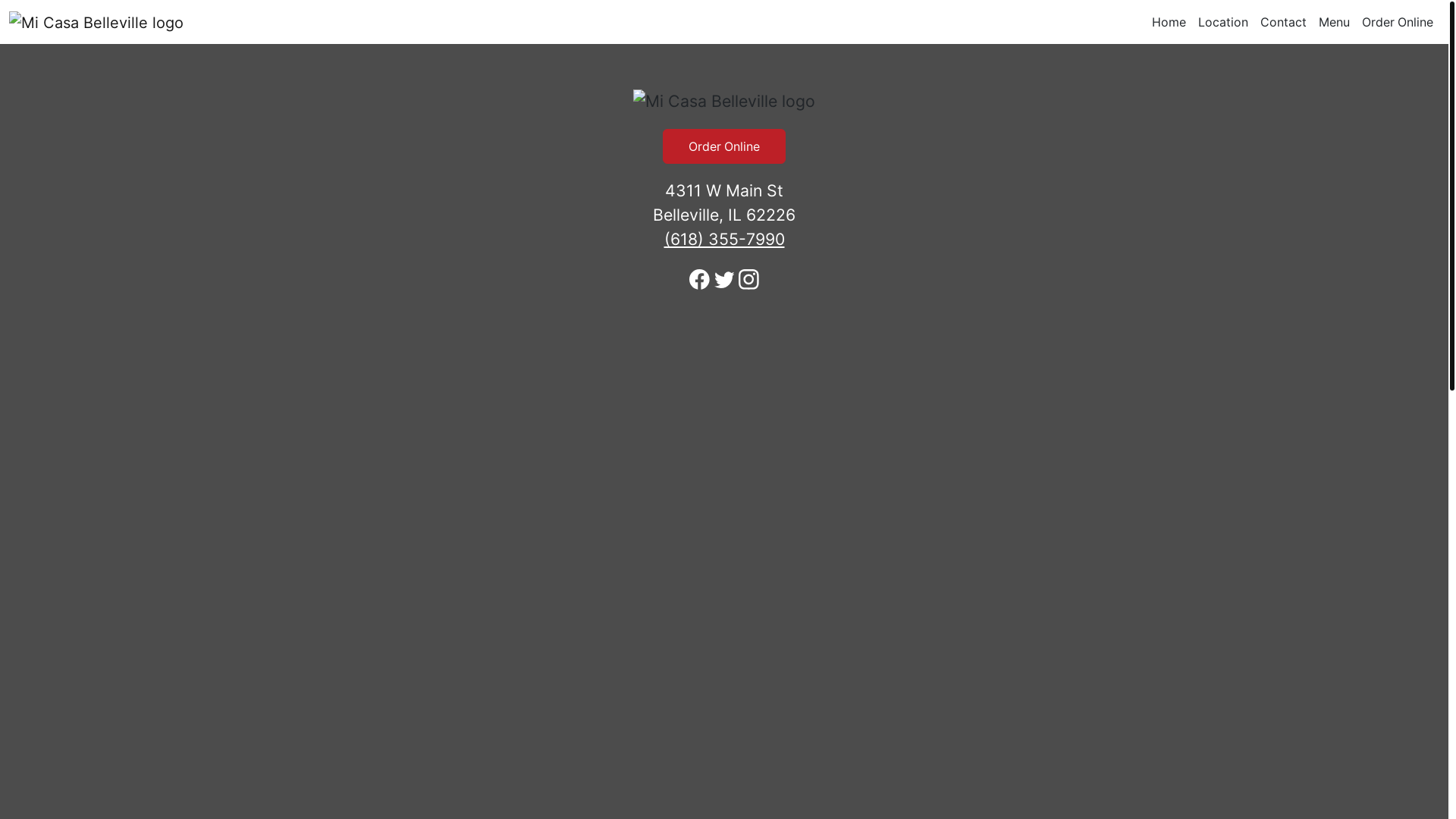 website screenshot of https://micasabellevilleil.com/