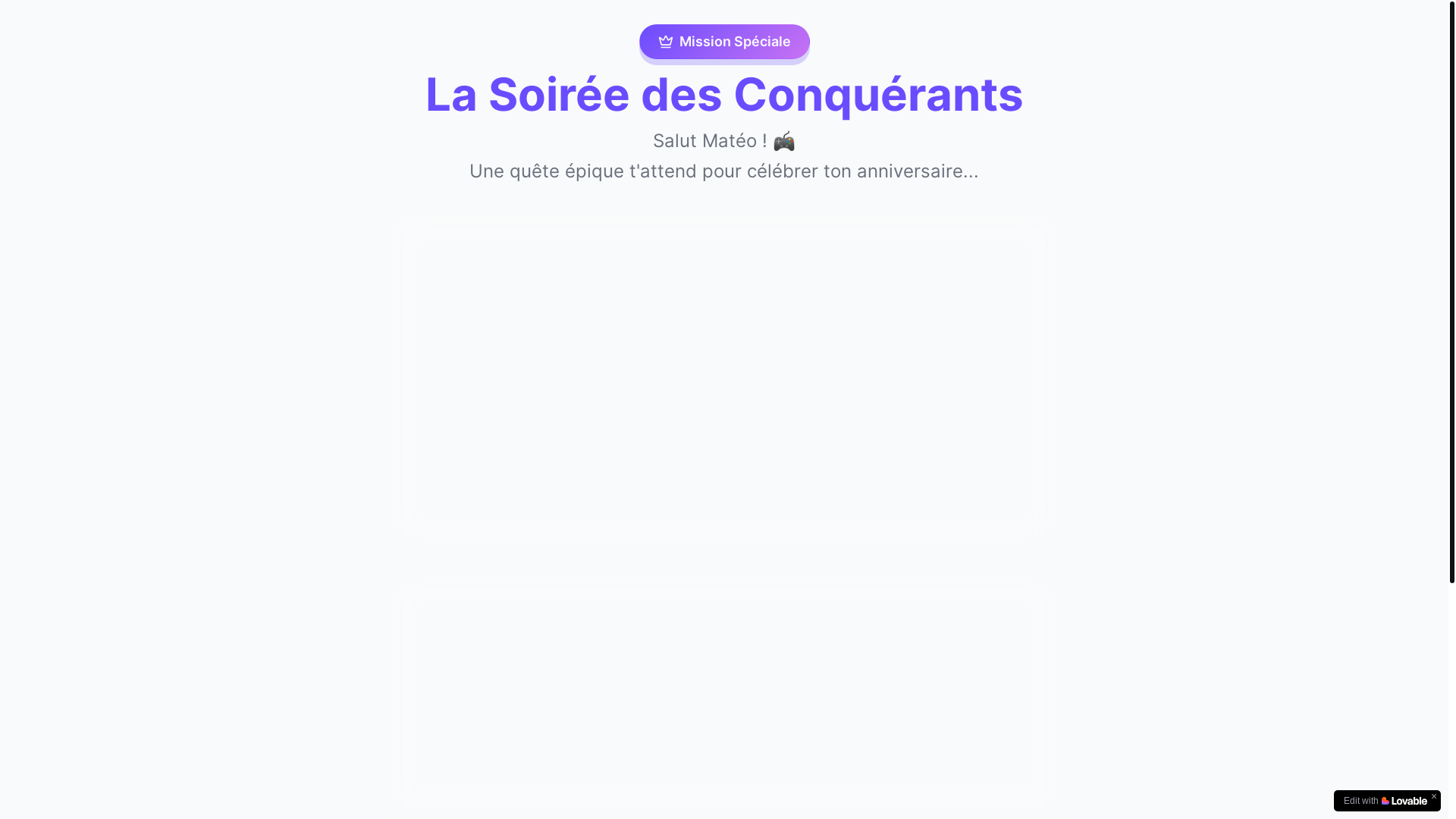 website screenshot of https://conquersquestmateo.com/