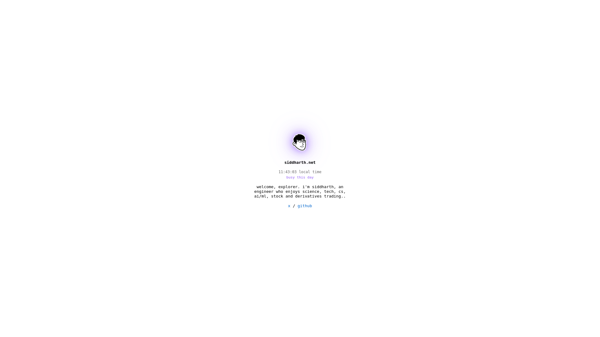 website screenshot of https://siddharth-net.pages.dev/