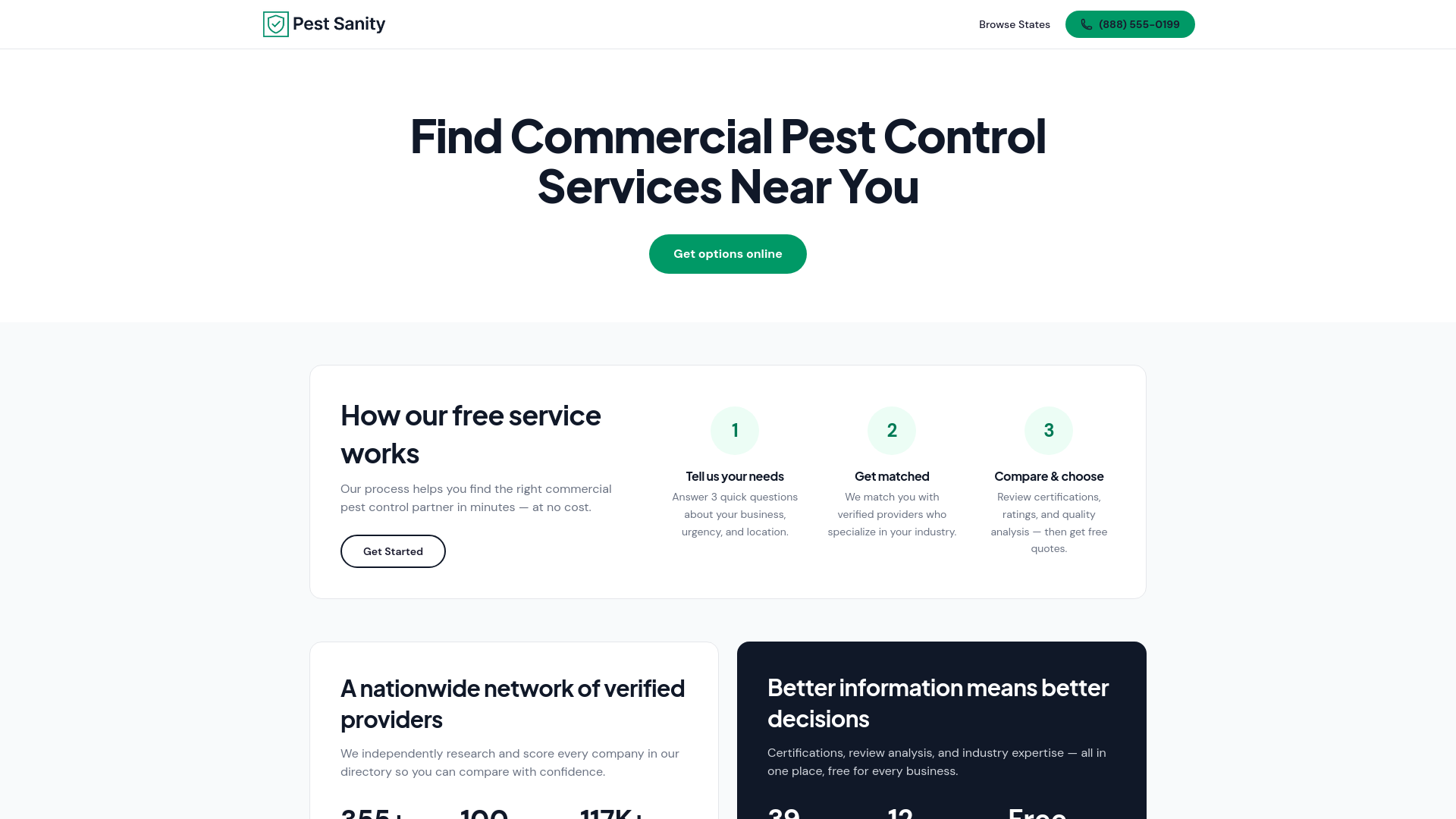 website screenshot of https://pestsanity.pages.dev/