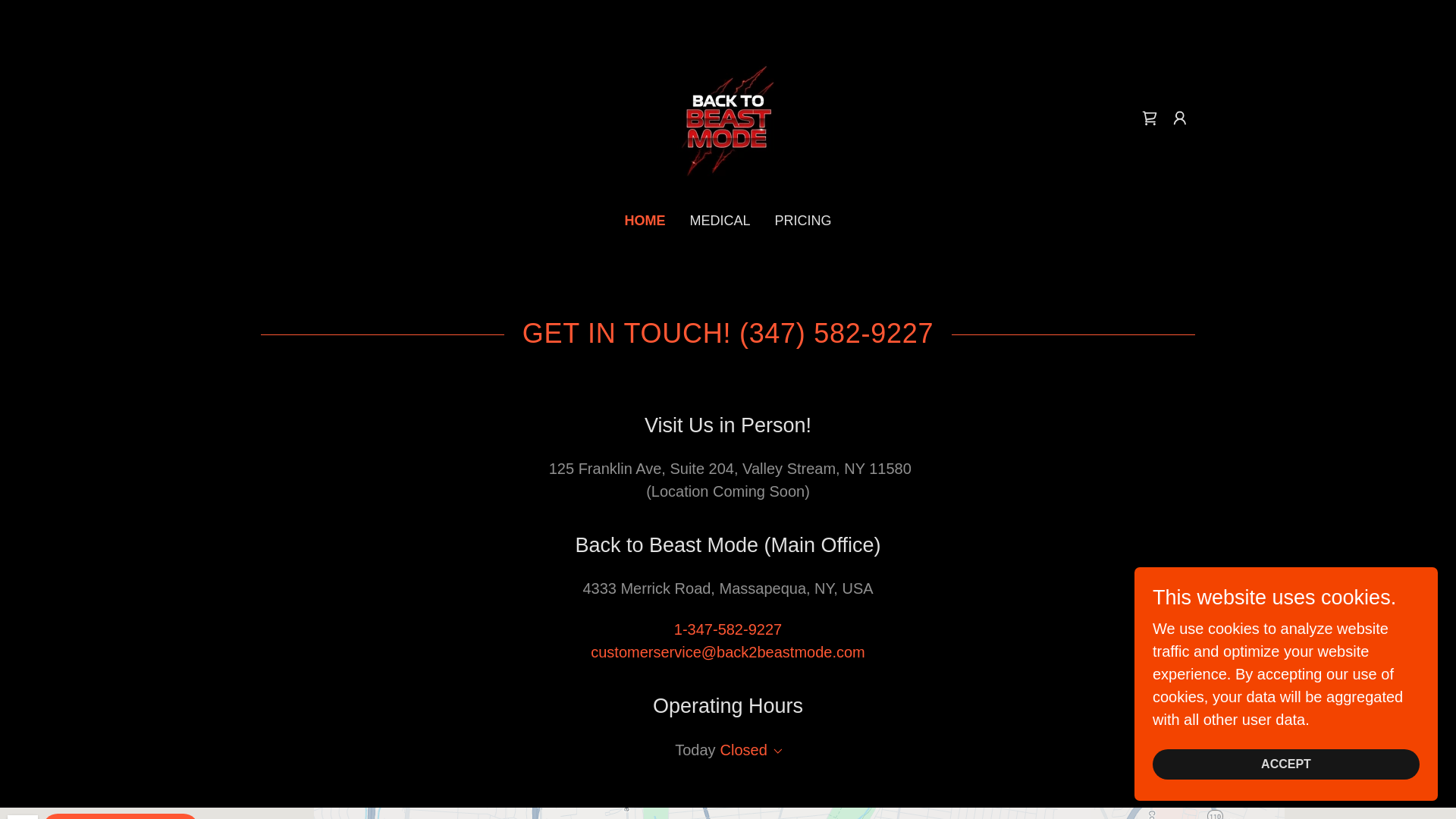 website screenshot of https://back2beastmode.com/