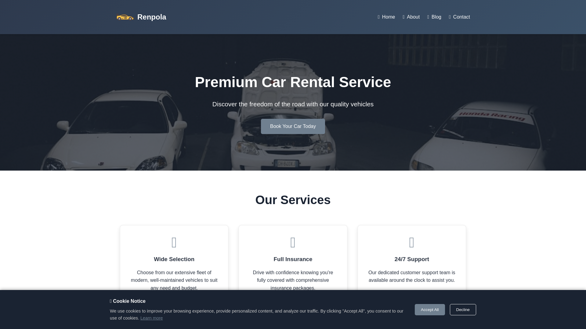 website screenshot of https://renpola.com/