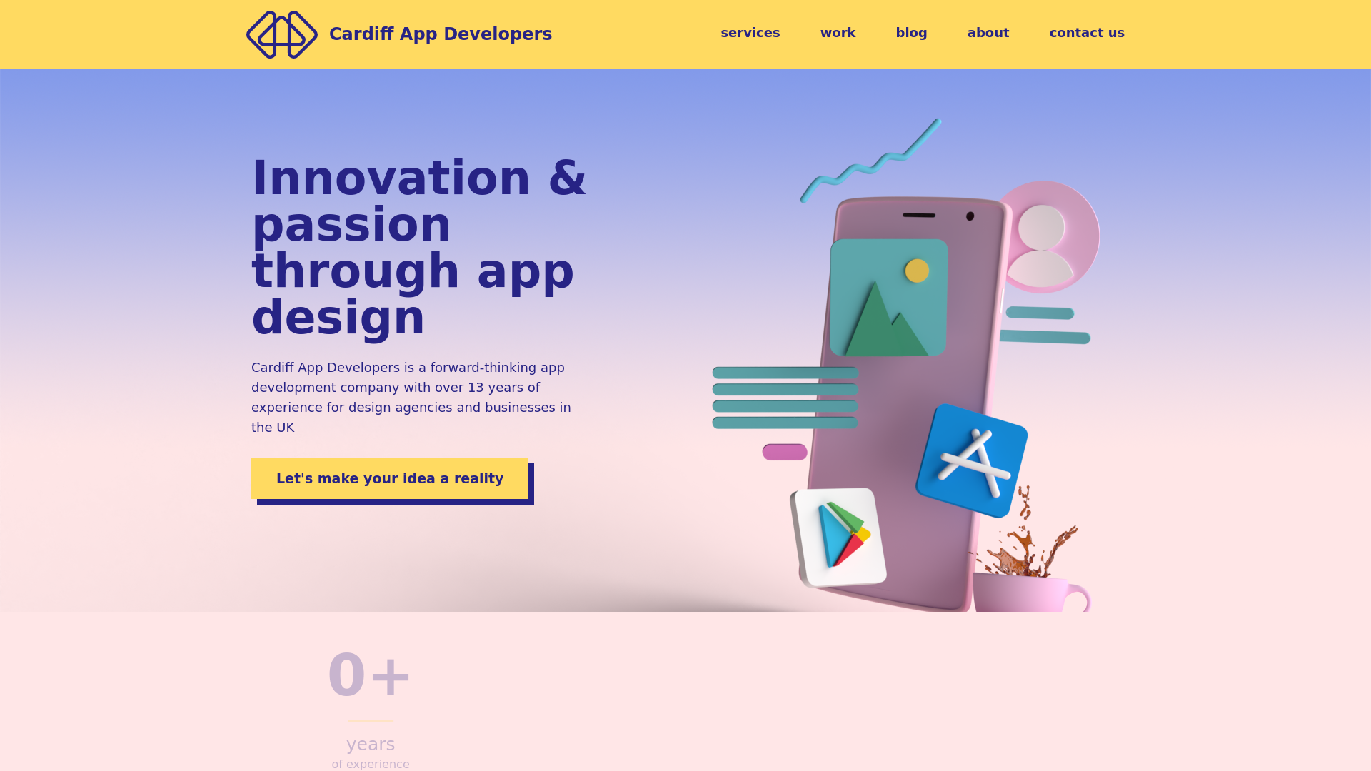 website screenshot of https://cardiffappdevelopers.com