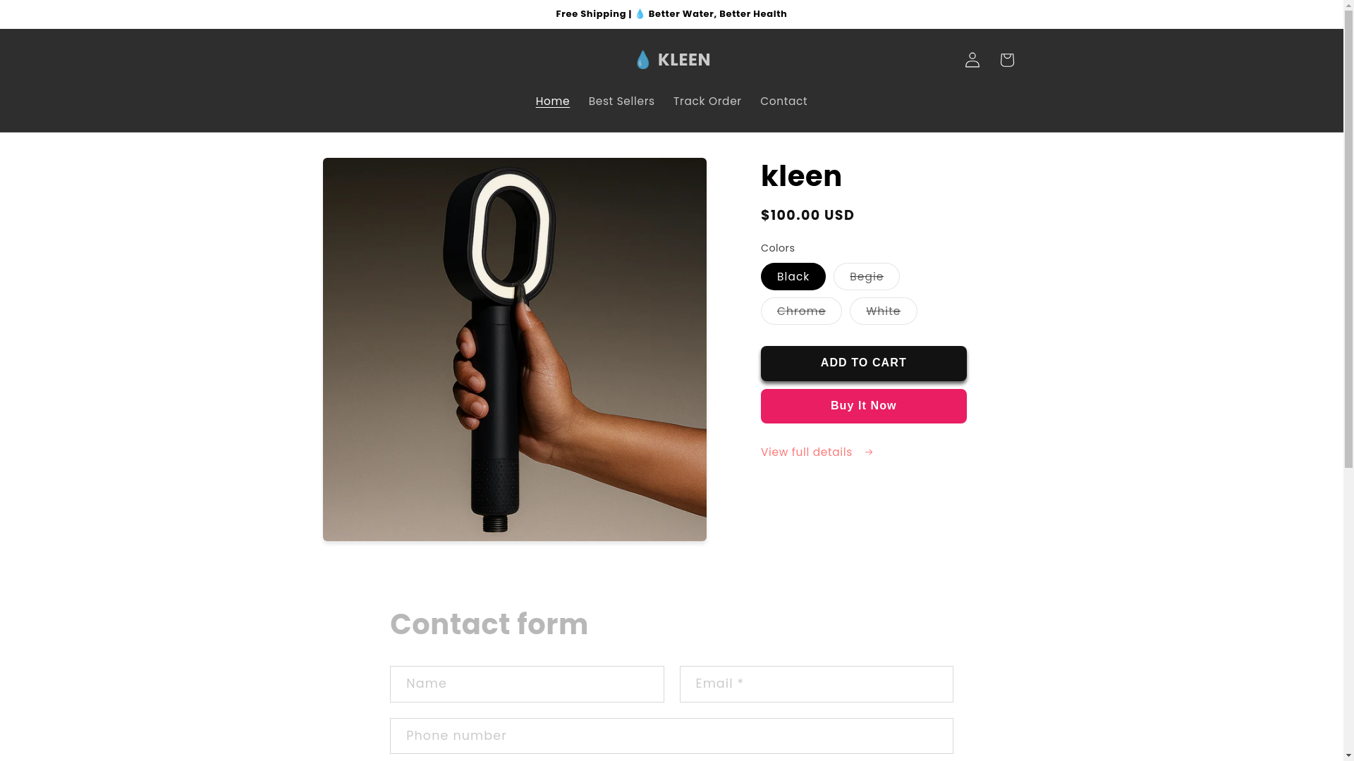 website screenshot of https://shinesandsons.store/