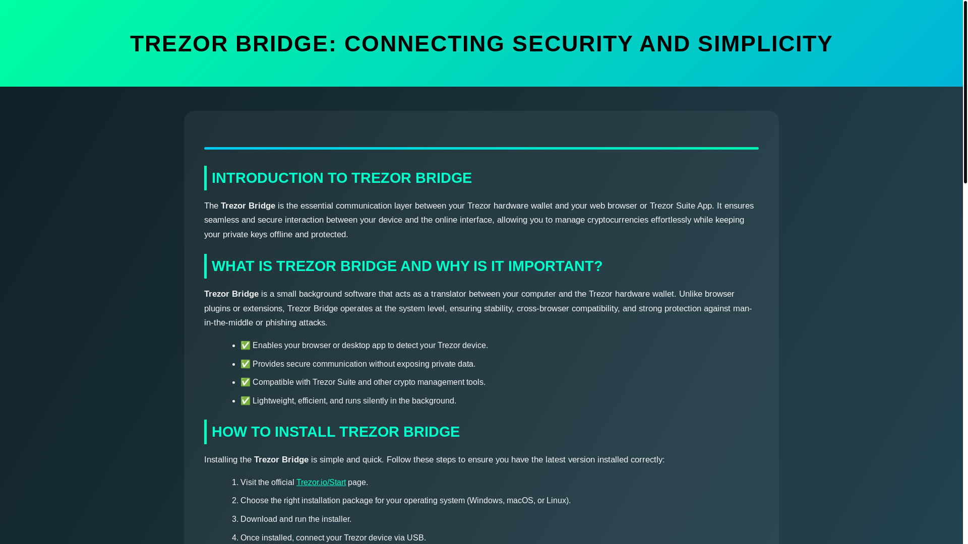 website screenshot of https://connect-trezzr-io-bridge.pages.dev/