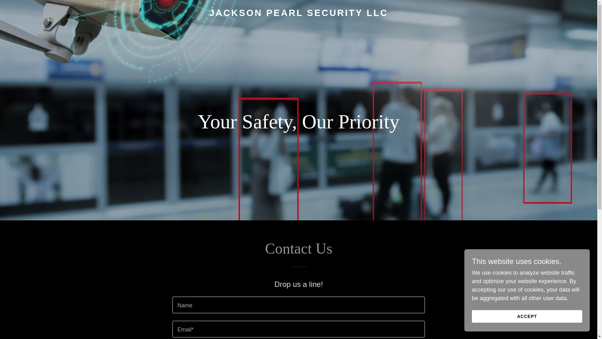 website screenshot of https://jacksonpearlsecurity.com/