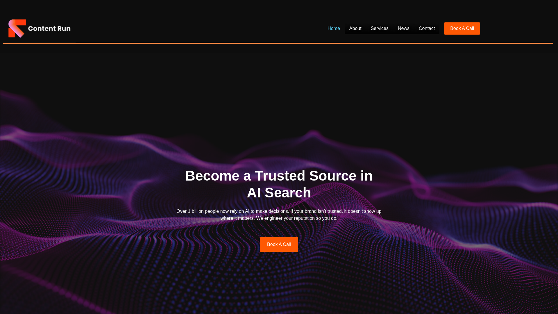 website screenshot of https://contentrun.com.au