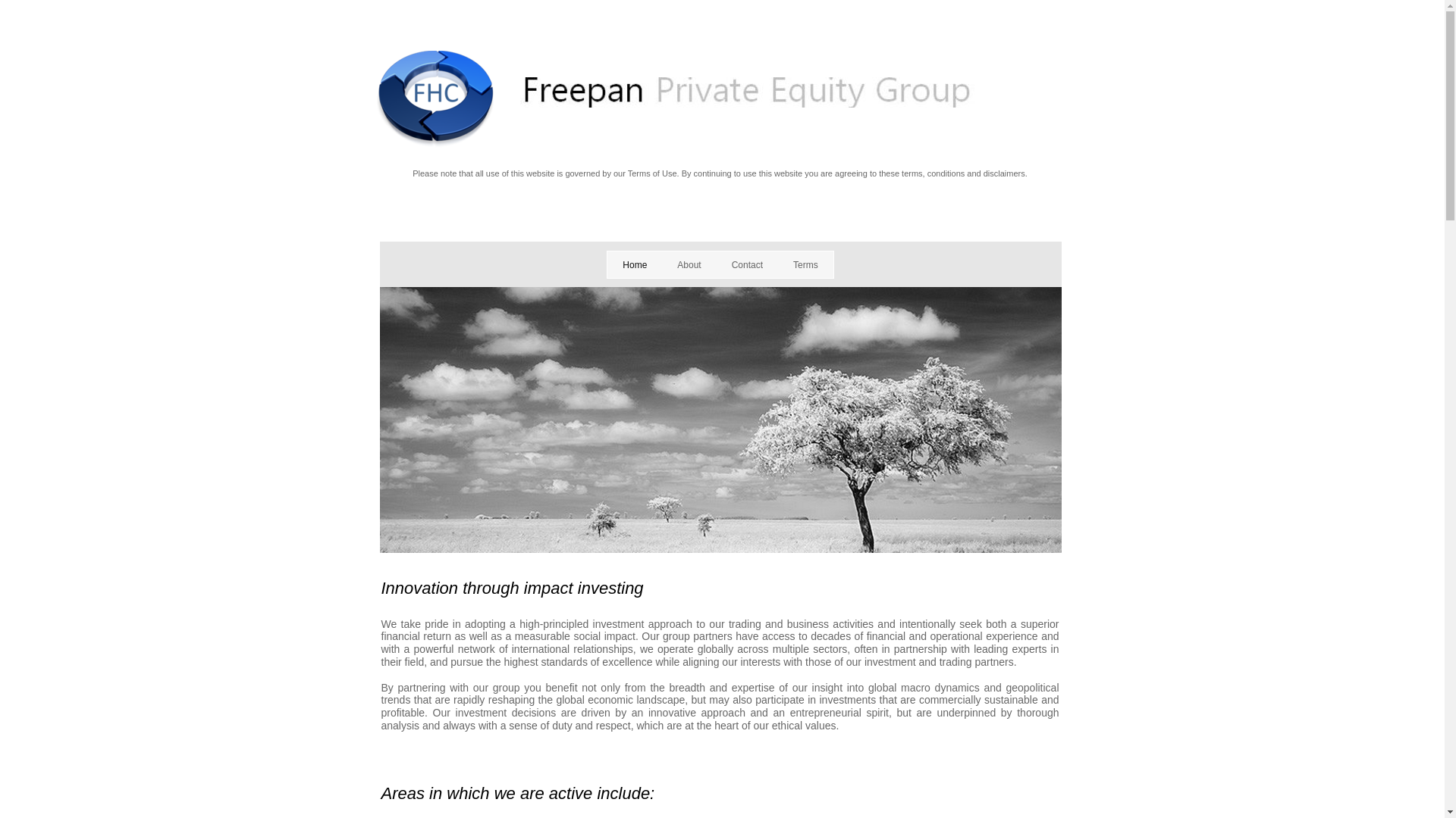 website screenshot of https://fhc.international/