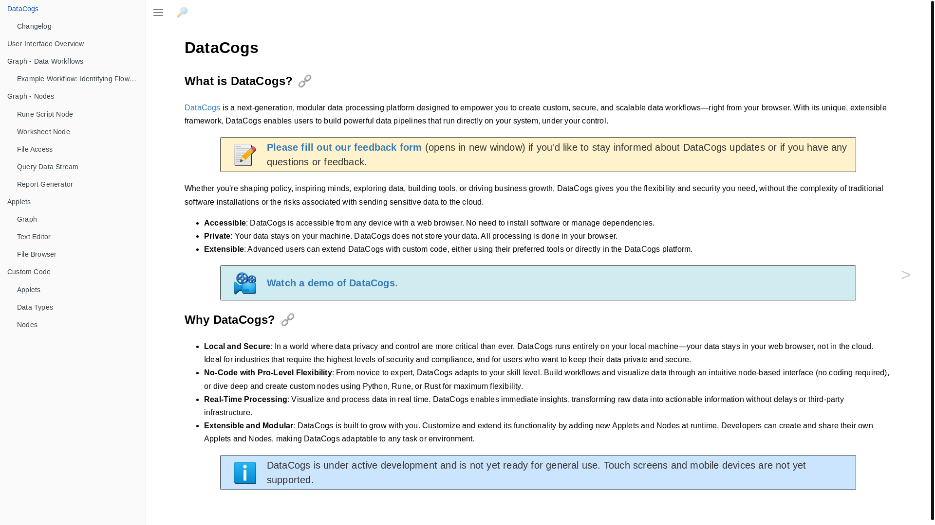 website screenshot of https://docs-datacogs-net.pages.dev/