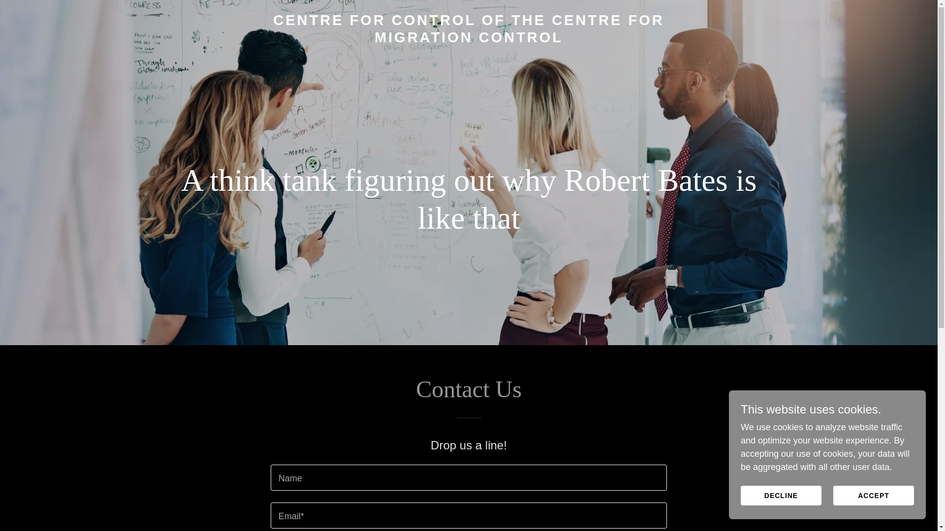 website screenshot of https://centreforcontrolofthecentreformigrationcontrol.com/