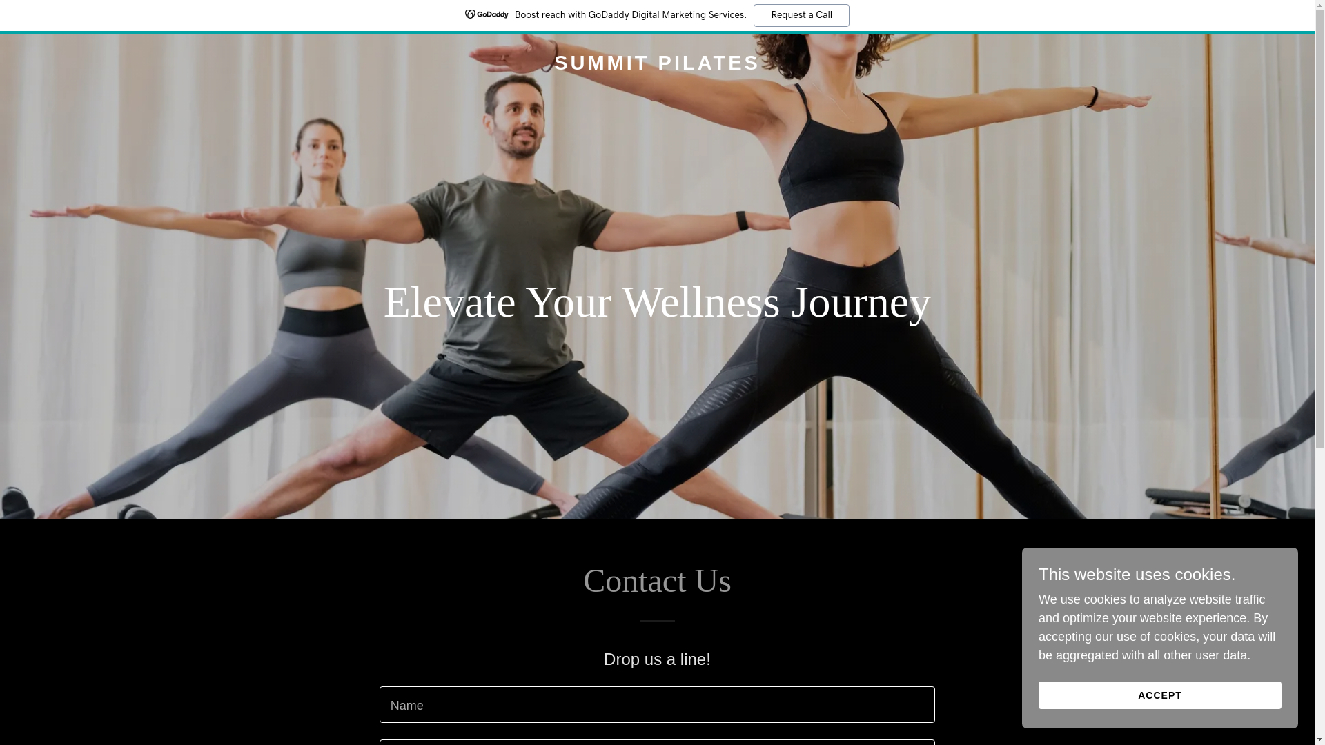 website screenshot of https://summitpilatesco.com/