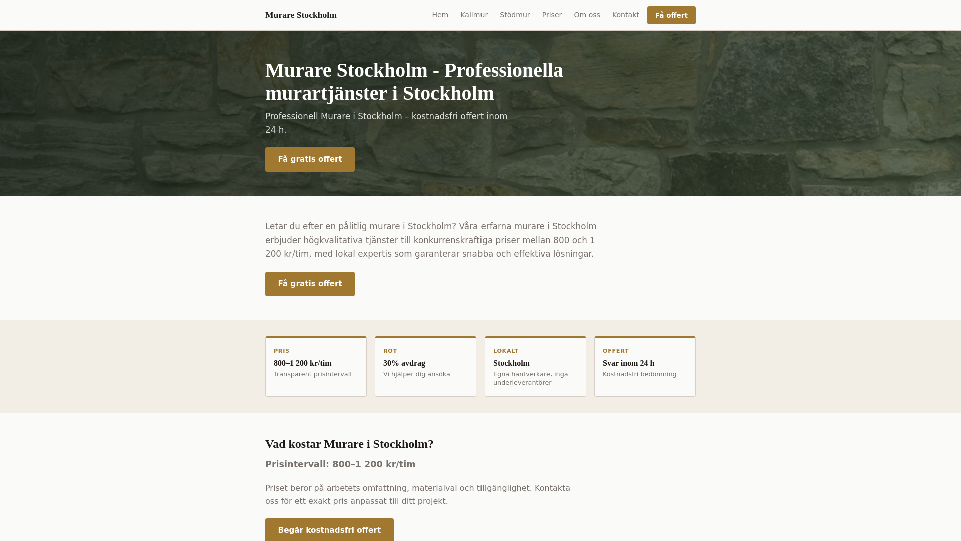 website screenshot of https://murare-stockholm.pages.dev/