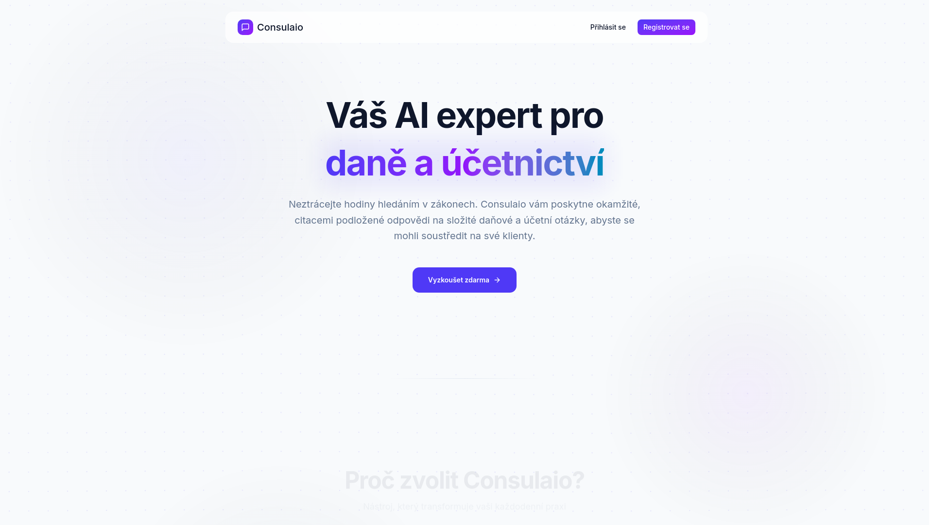 website screenshot of https://consulaio.cz/