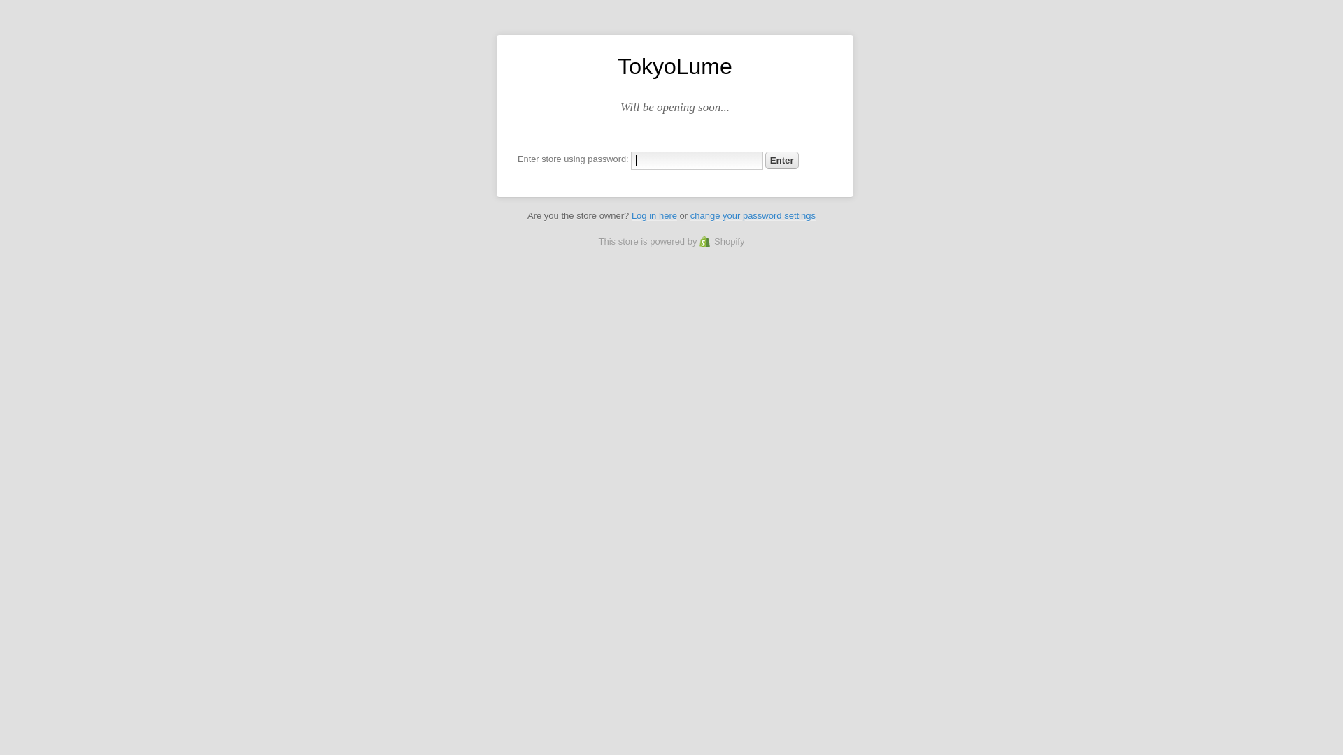 website screenshot of https://tokyolume.com/