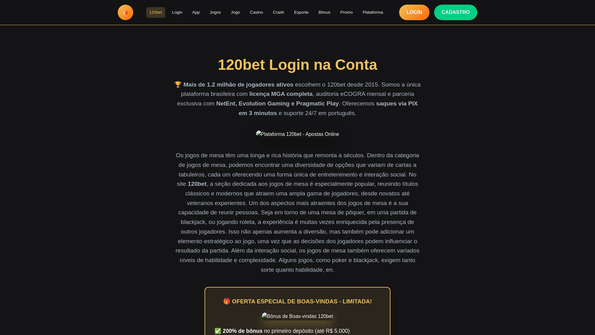 website screenshot of https://120bete1.com/