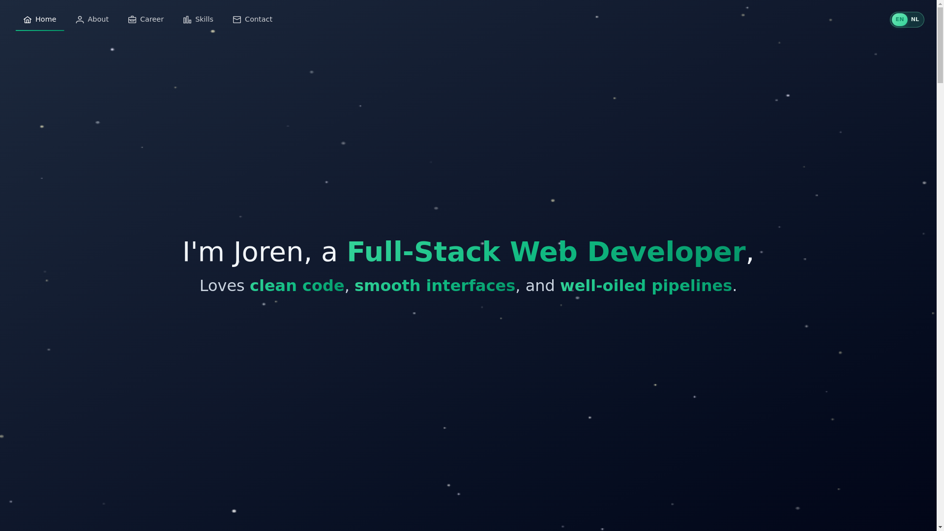 website screenshot of https://jorenvanderzande.com/