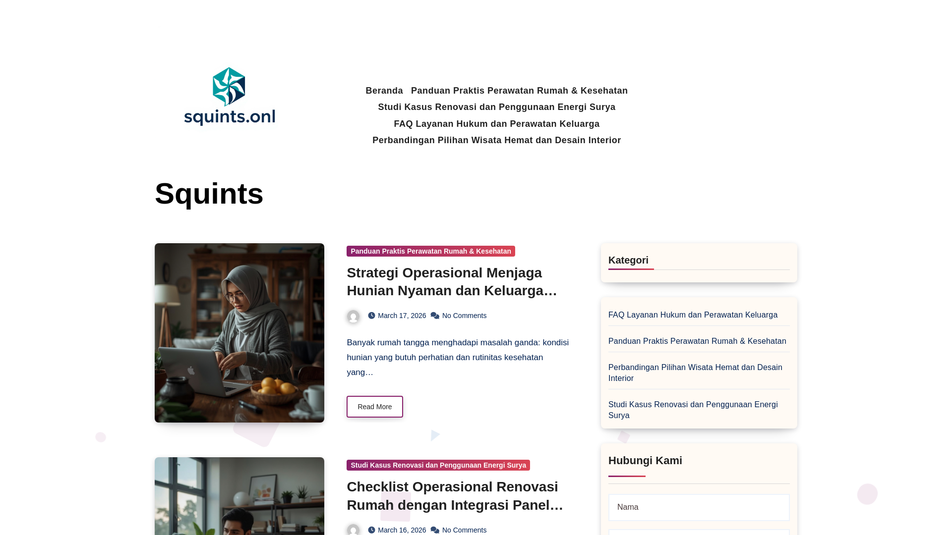 website screenshot of https://squints.onl/