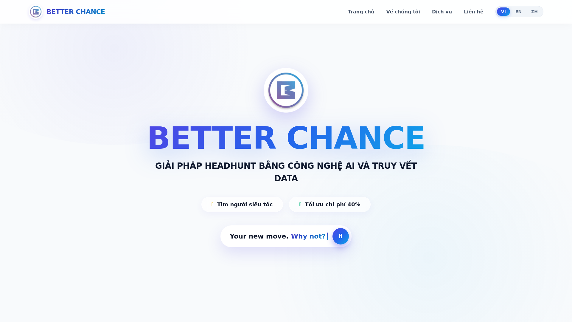 website screenshot of https://betterchance.vn/
