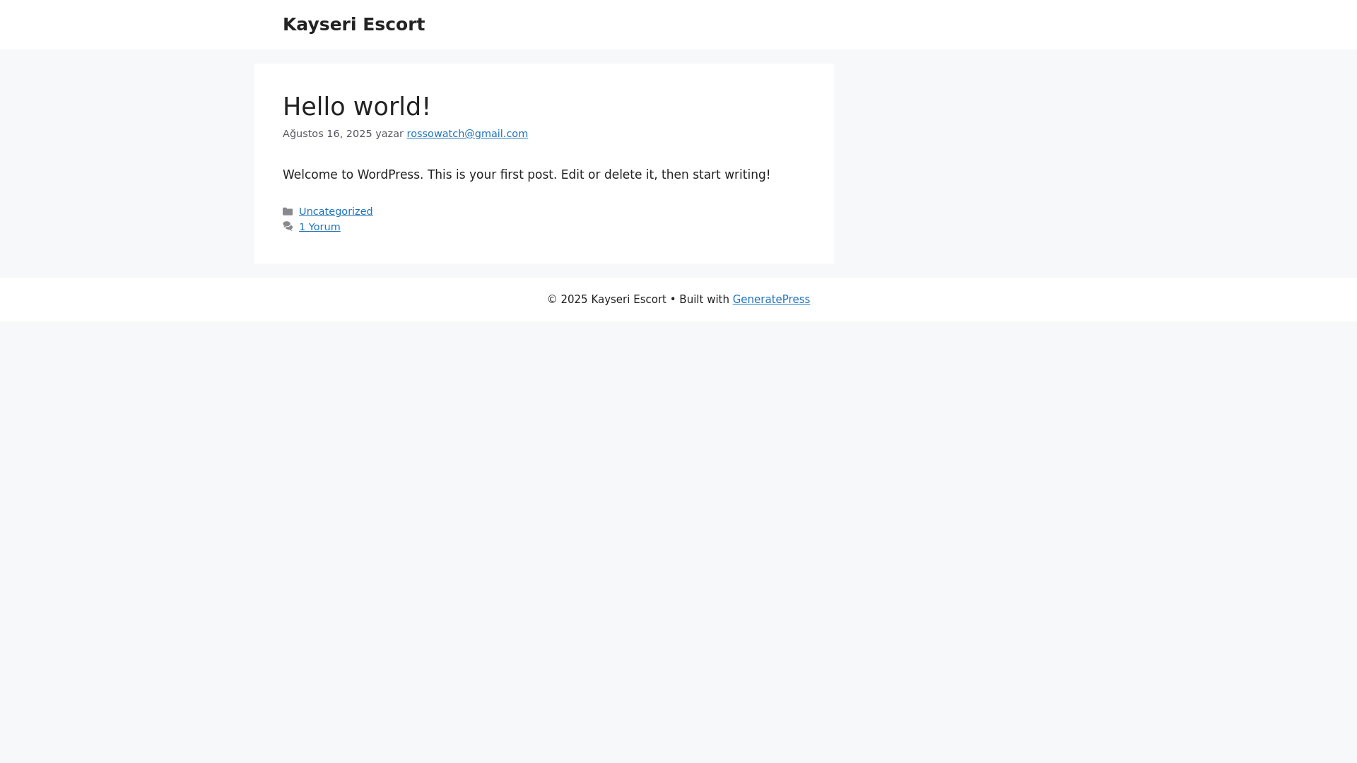 website screenshot of https://kayseribayan14.uno/