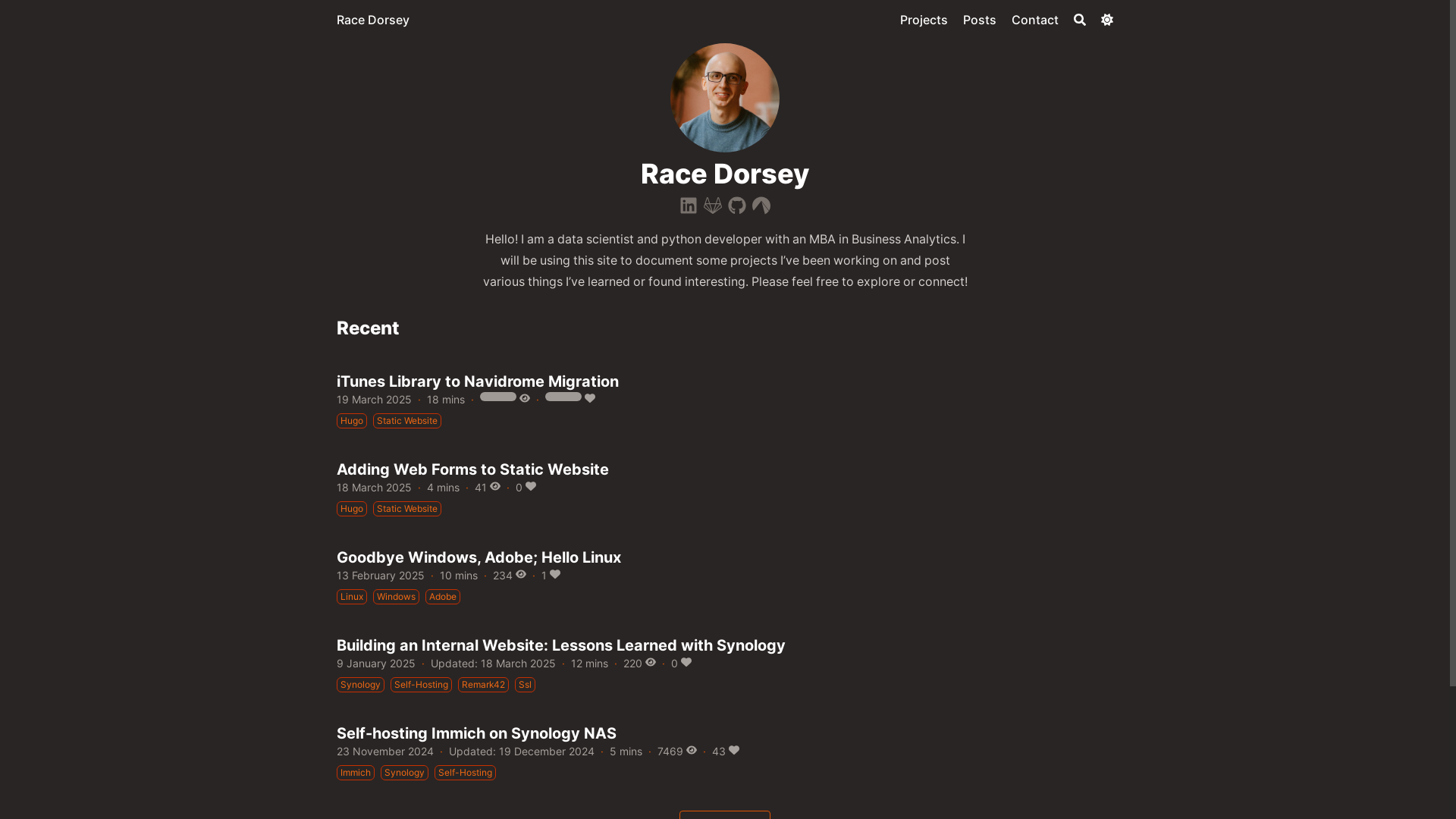 website screenshot of https://personal-site-9gz.pages.dev/