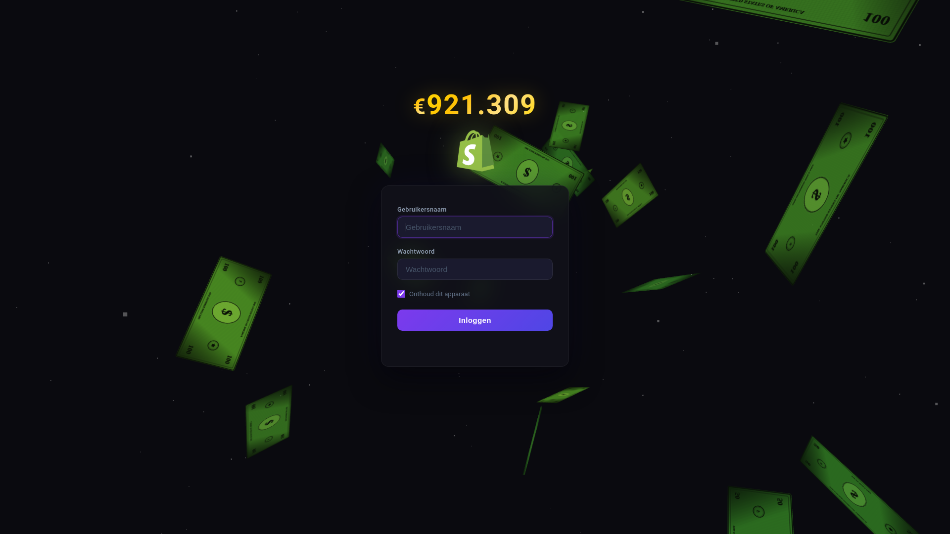 website screenshot of https://ecomking-dashboard.com/