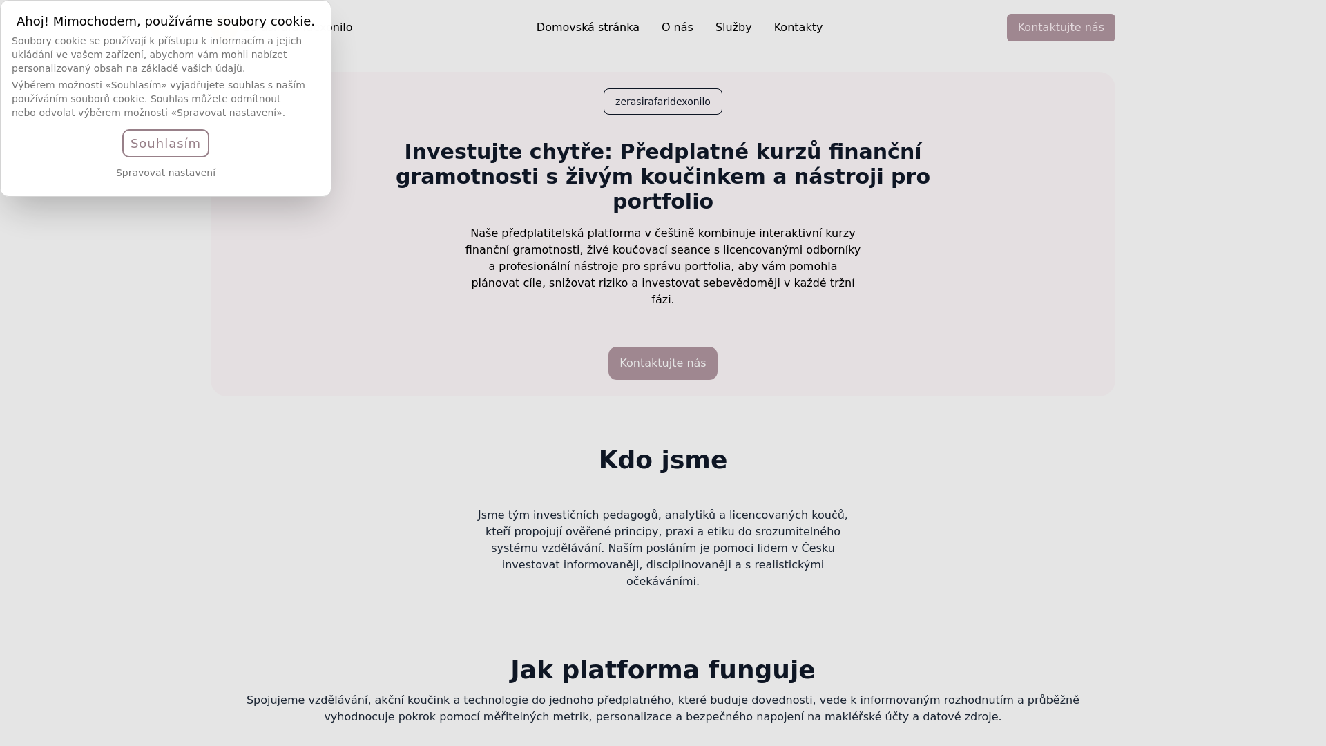 website screenshot of https://zerasirafaridexonilo.life/