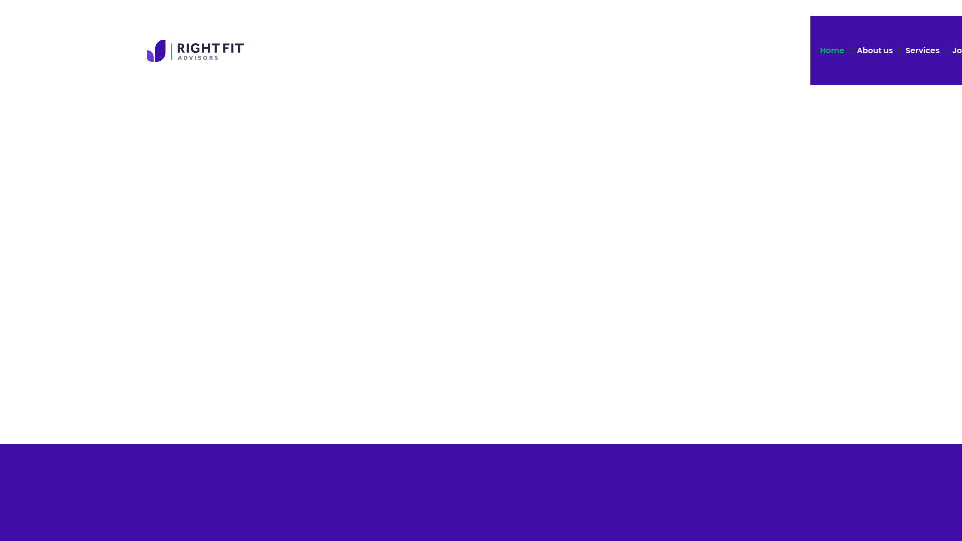 website screenshot of https://getcorightfitadvisorshq.com