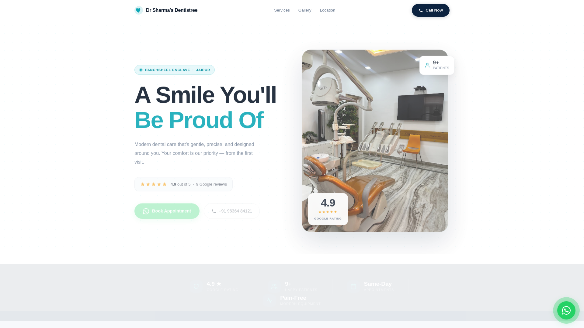 website screenshot of https://dr-sharma-s-dentistree-jaipur.pages.dev/