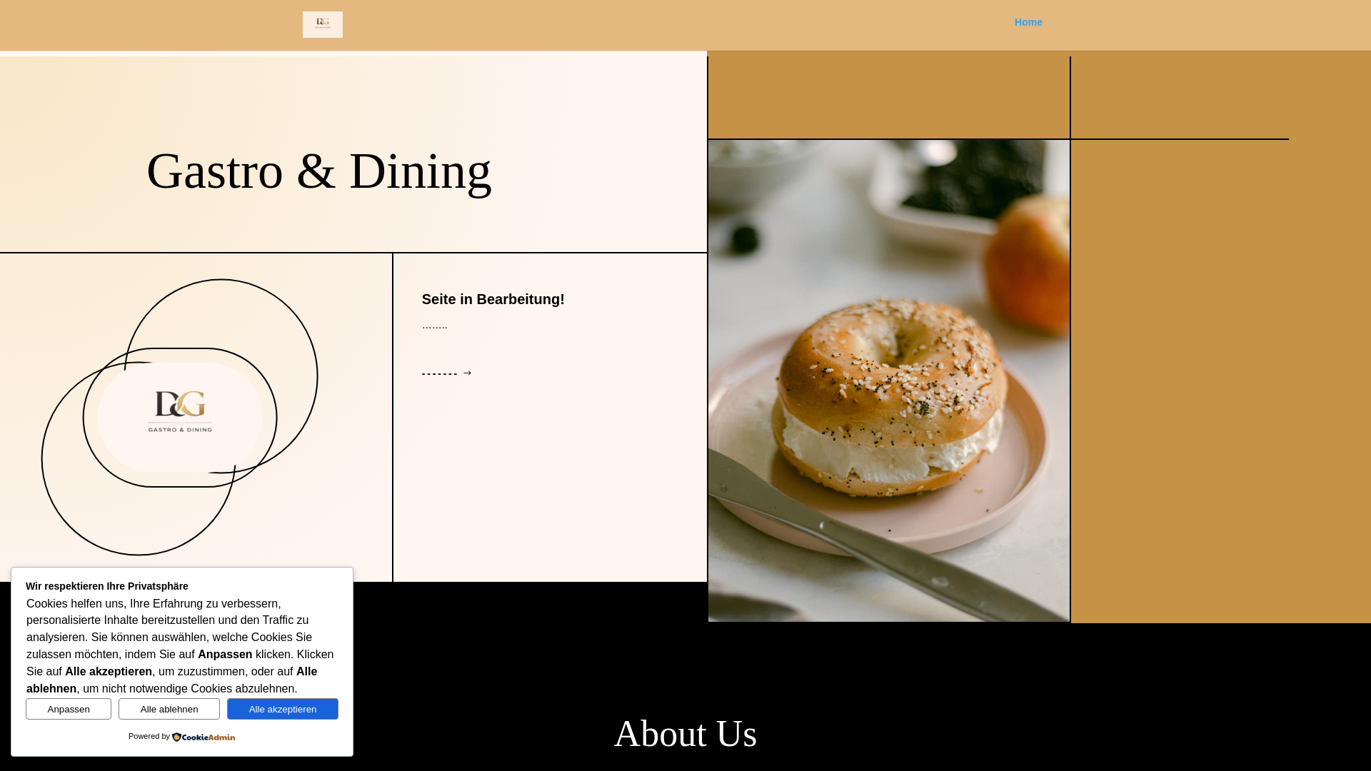 website screenshot of https://dg-gastro.ch/