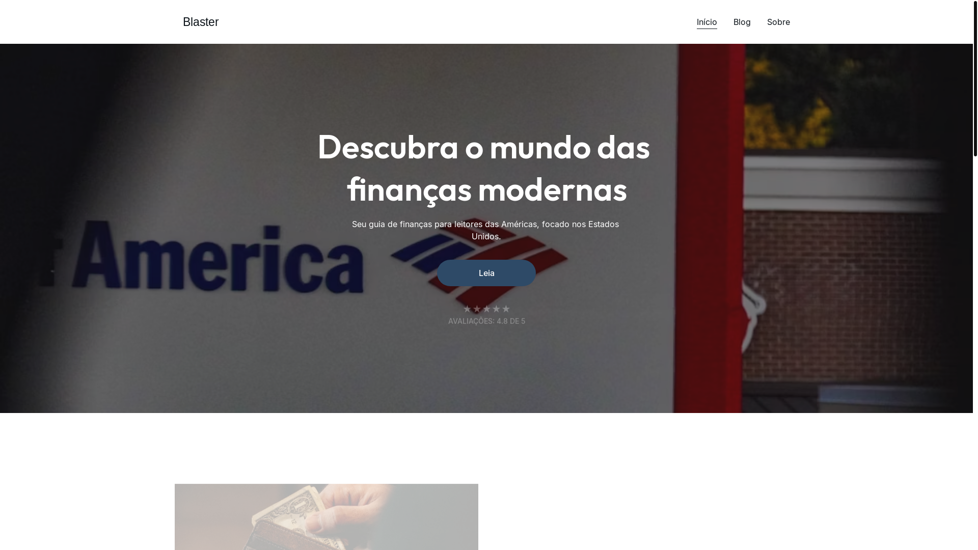 website screenshot of https://blasterfinance.com/
