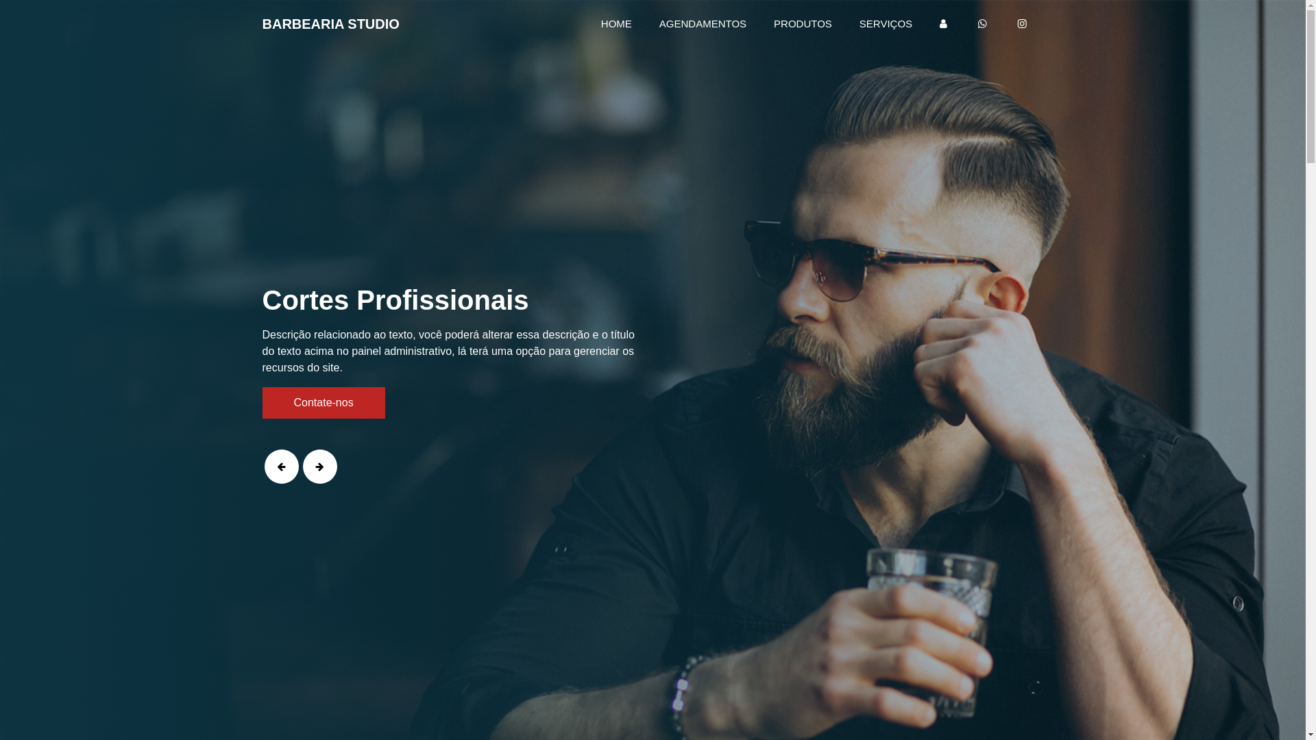 website screenshot of https://indiansbarber.com.br/