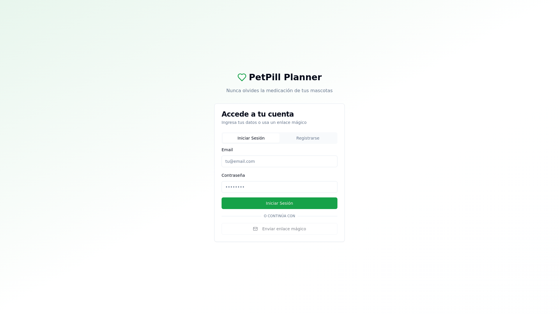 website screenshot of https://petpillplanner.com/