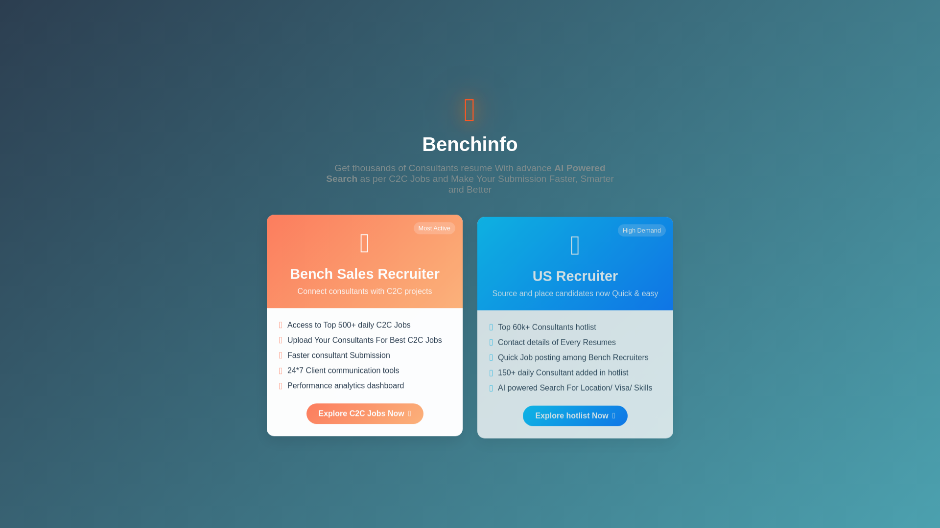 website screenshot of https://benchinfo.org/