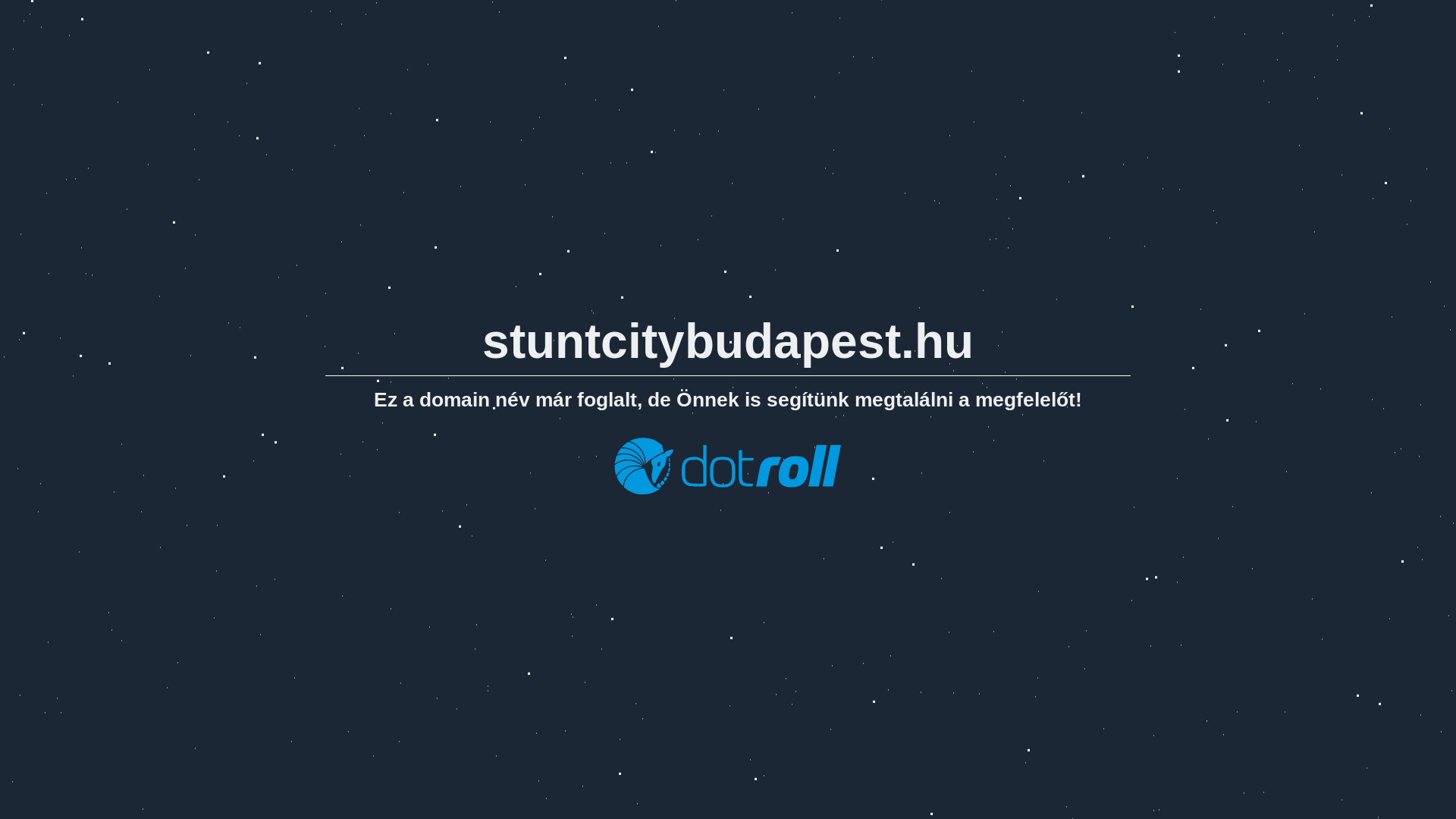 website screenshot of https://stuntcitybudapest.hu/
