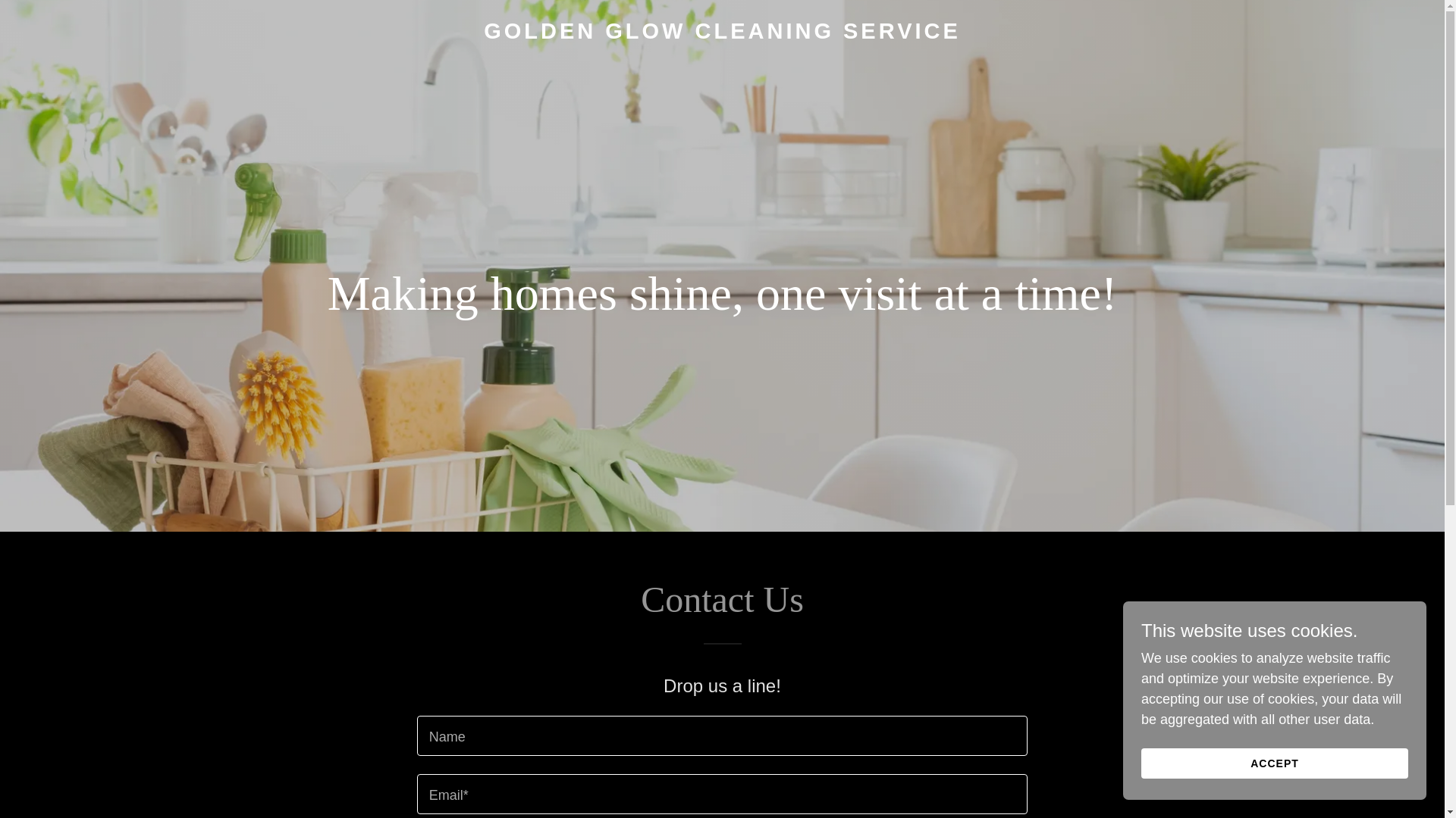website screenshot of https://goldenglowcleaningservice.com.au/