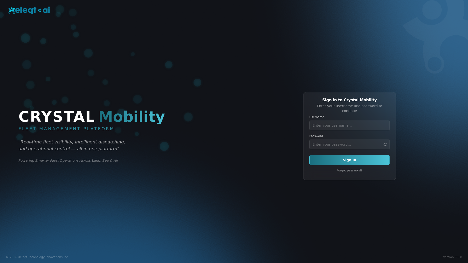 website screenshot of https://crystalmobility.ai/