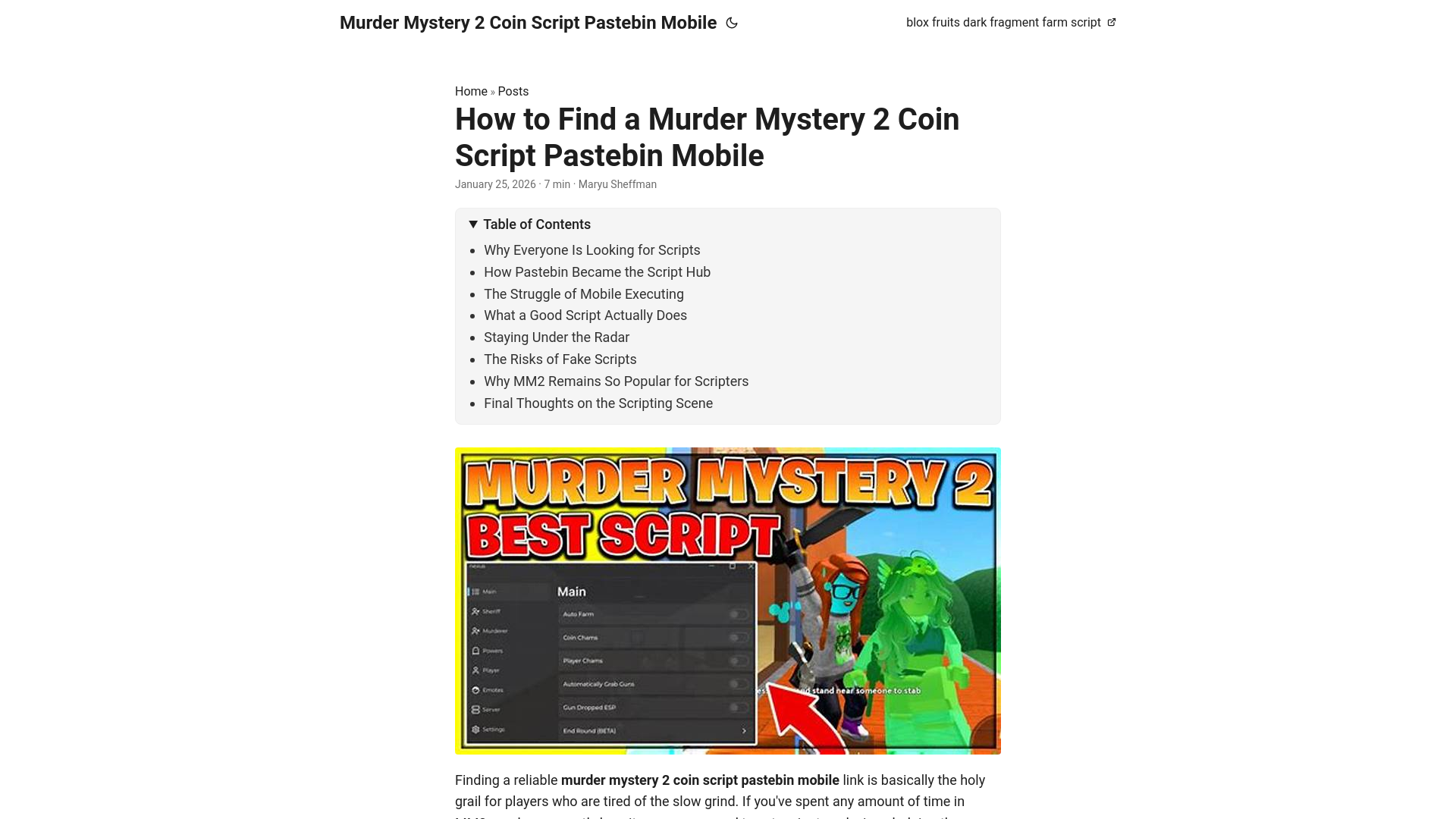 website screenshot of https://murdermystery2coinscriptpastebinmobile.pages.dev/