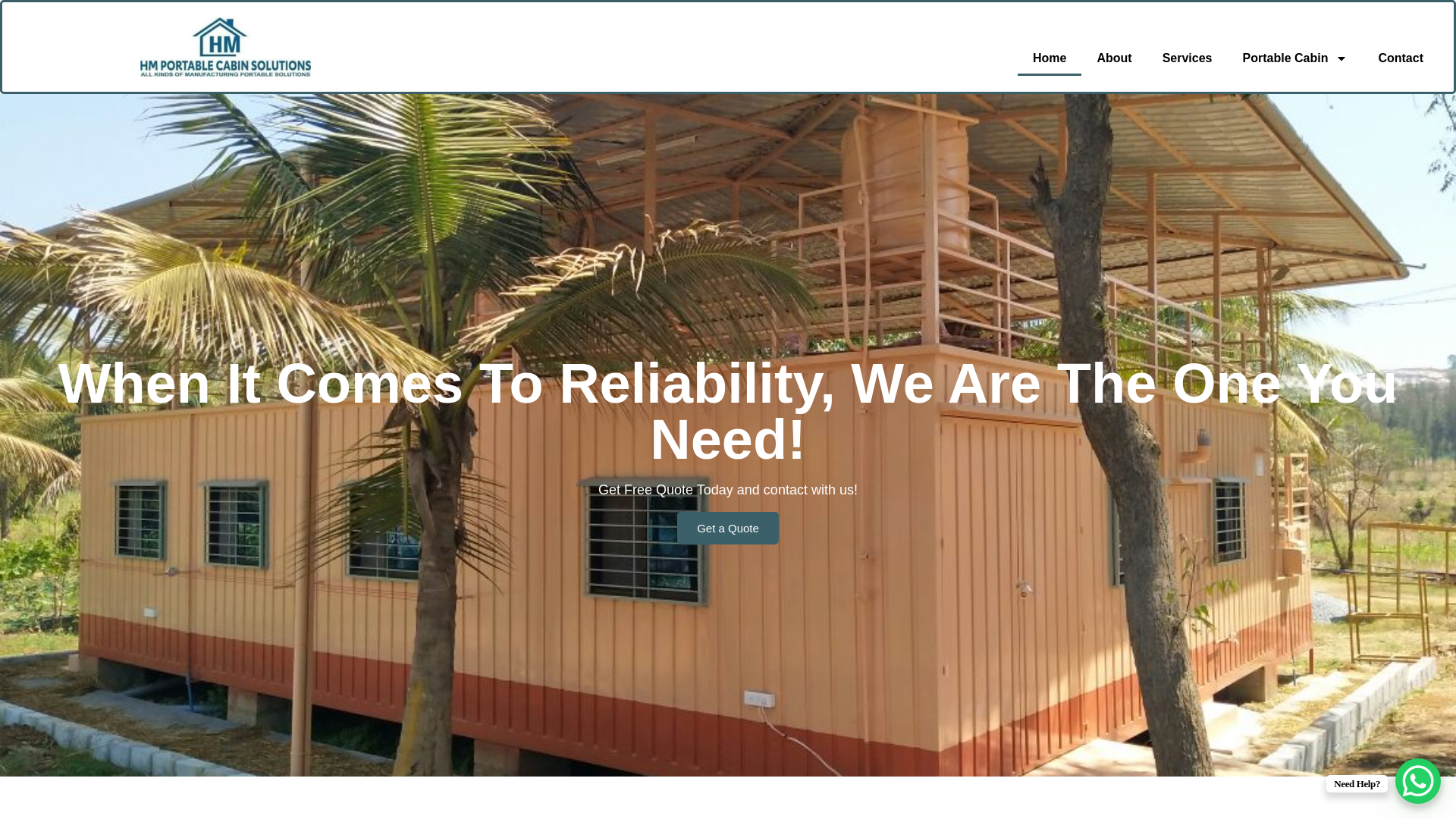 website screenshot of https://hmpcs.co.in