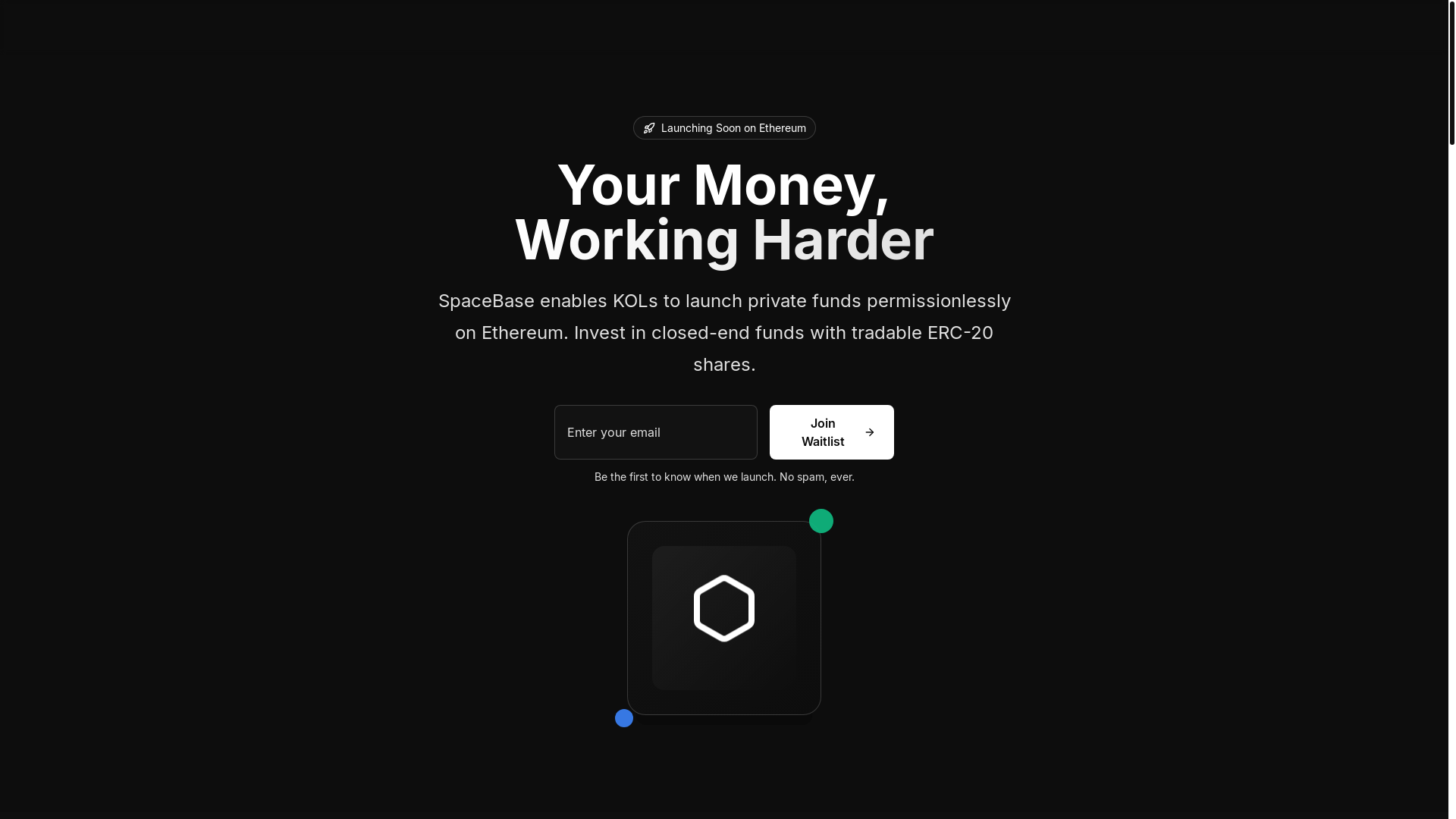 website screenshot of https://spacebase.fi/
