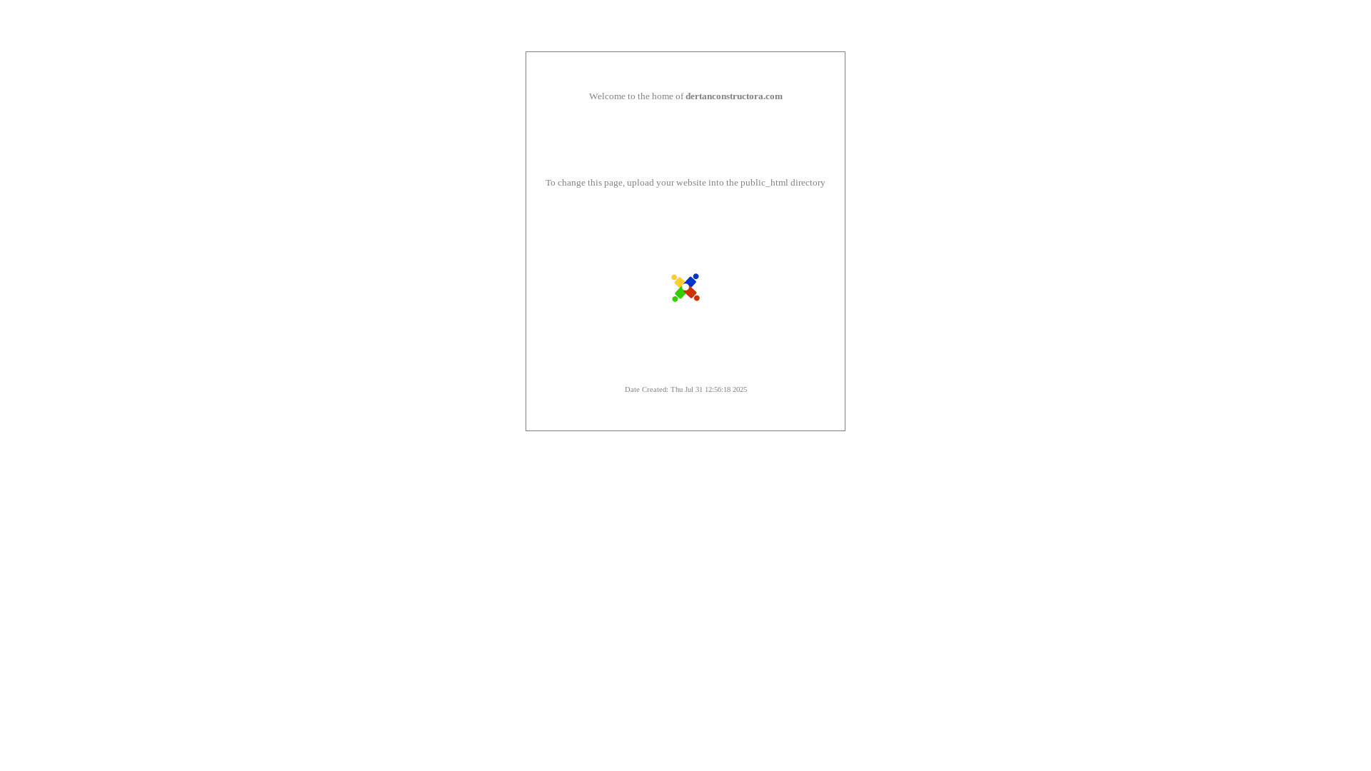 website screenshot of https://dertanconstructora.com/