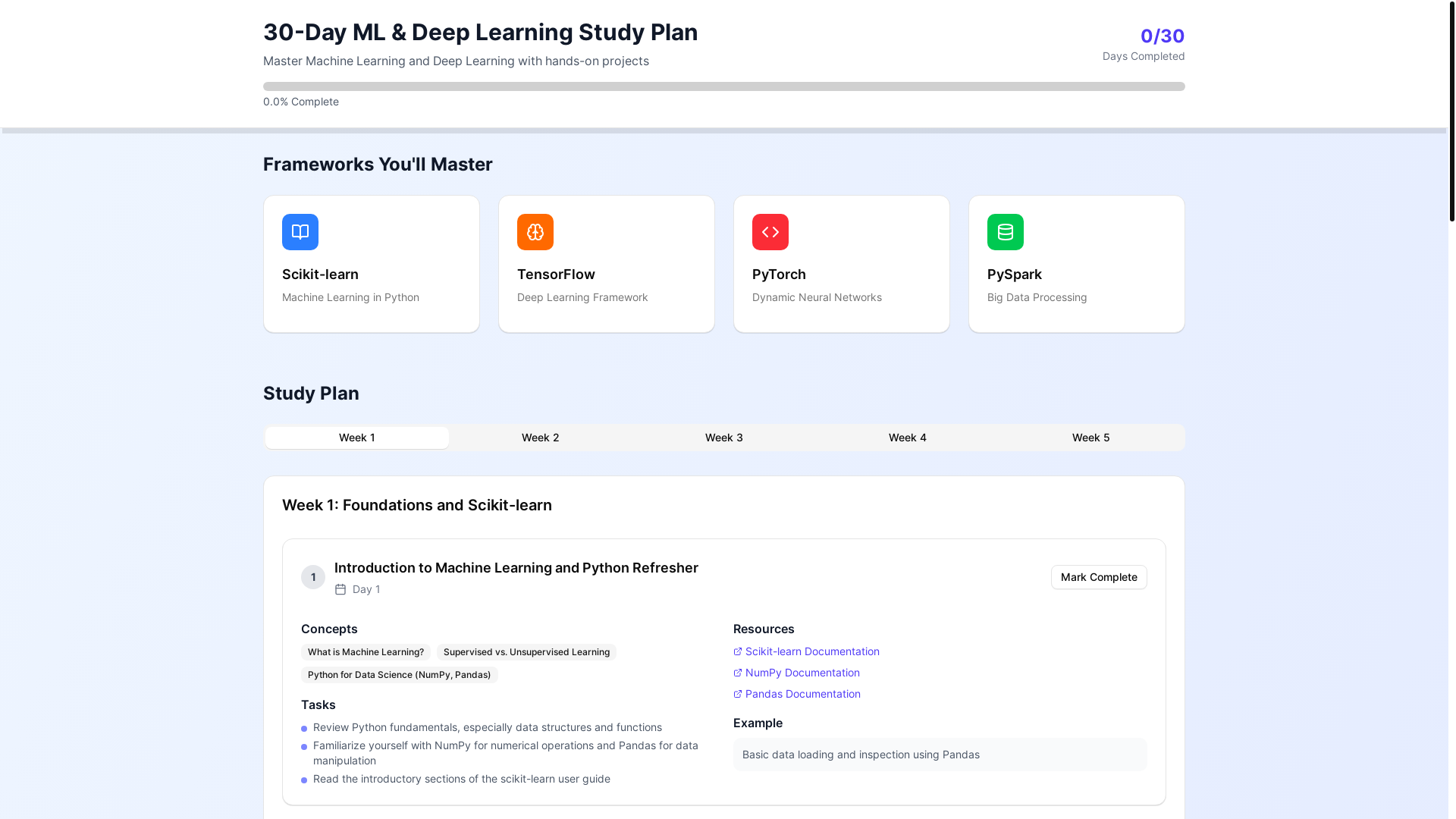 website screenshot of https://study-schedule.pages.dev/