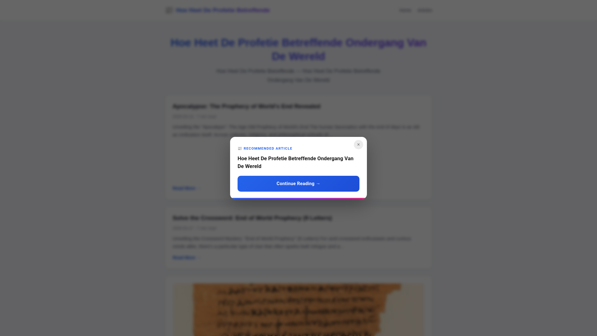 website screenshot of https://hoe-heet-de-profetie-betreffende-ondergang-van-de-wereld.pages.dev/