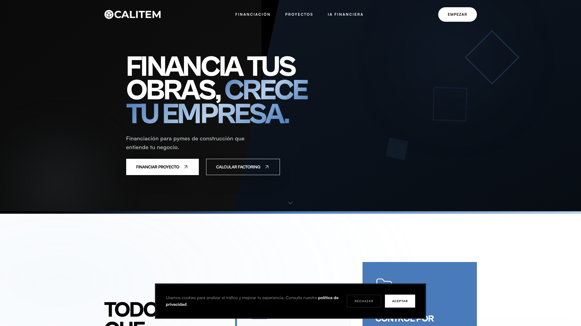 website screenshot of https://meetcalitem.com